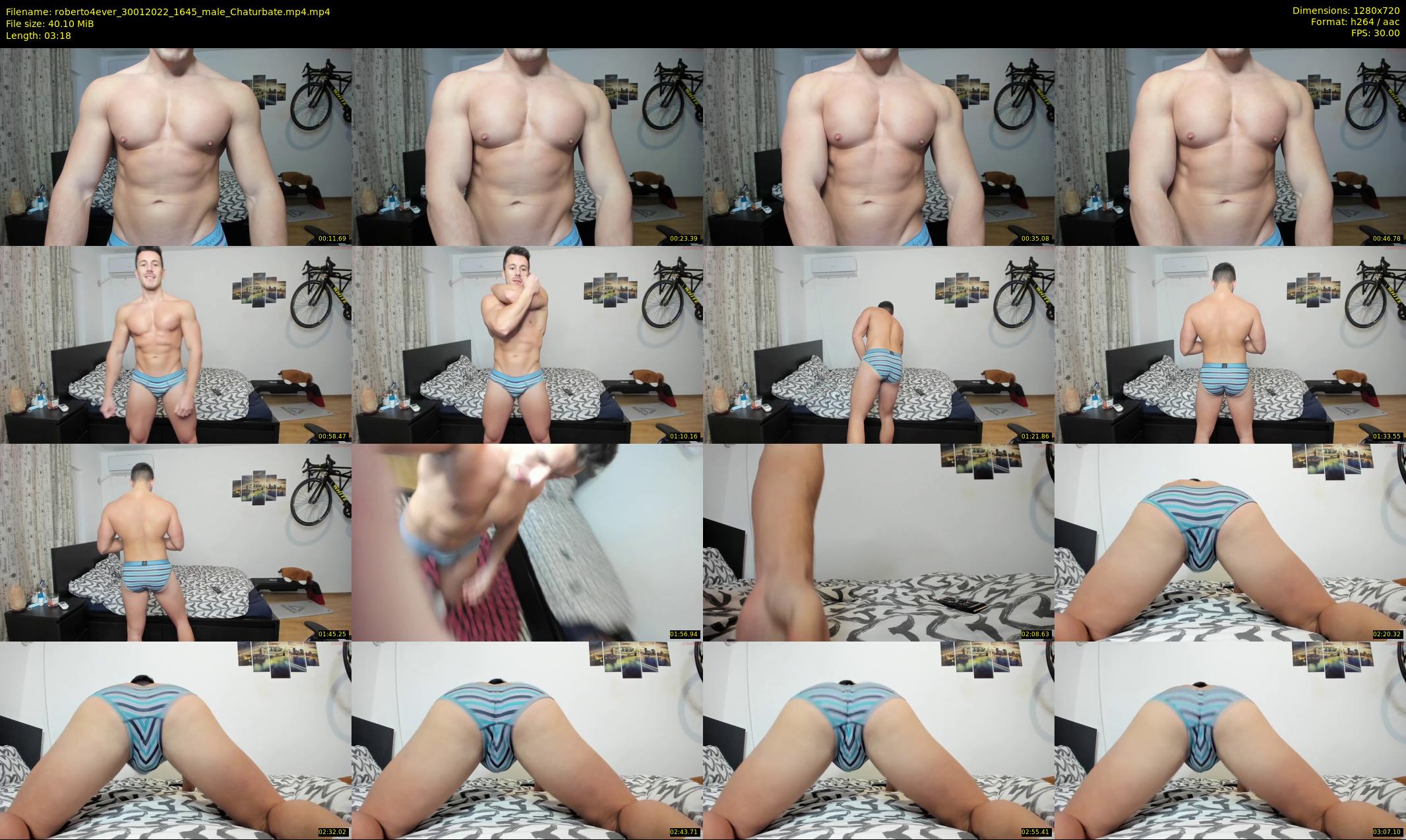 roberto4ever — 4 minute Chaturbate male cam show recording, 720p, Jan 30, 2022