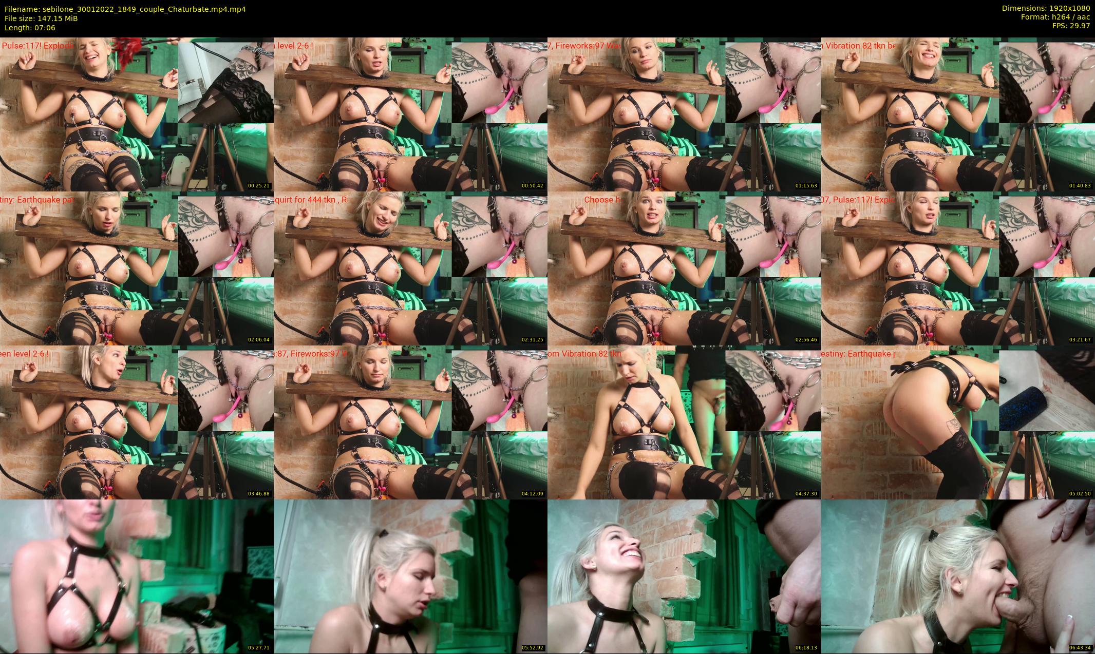 sebilone — 8 minute Chaturbate couple cam show recording, 1080p, Jan 30, 2022