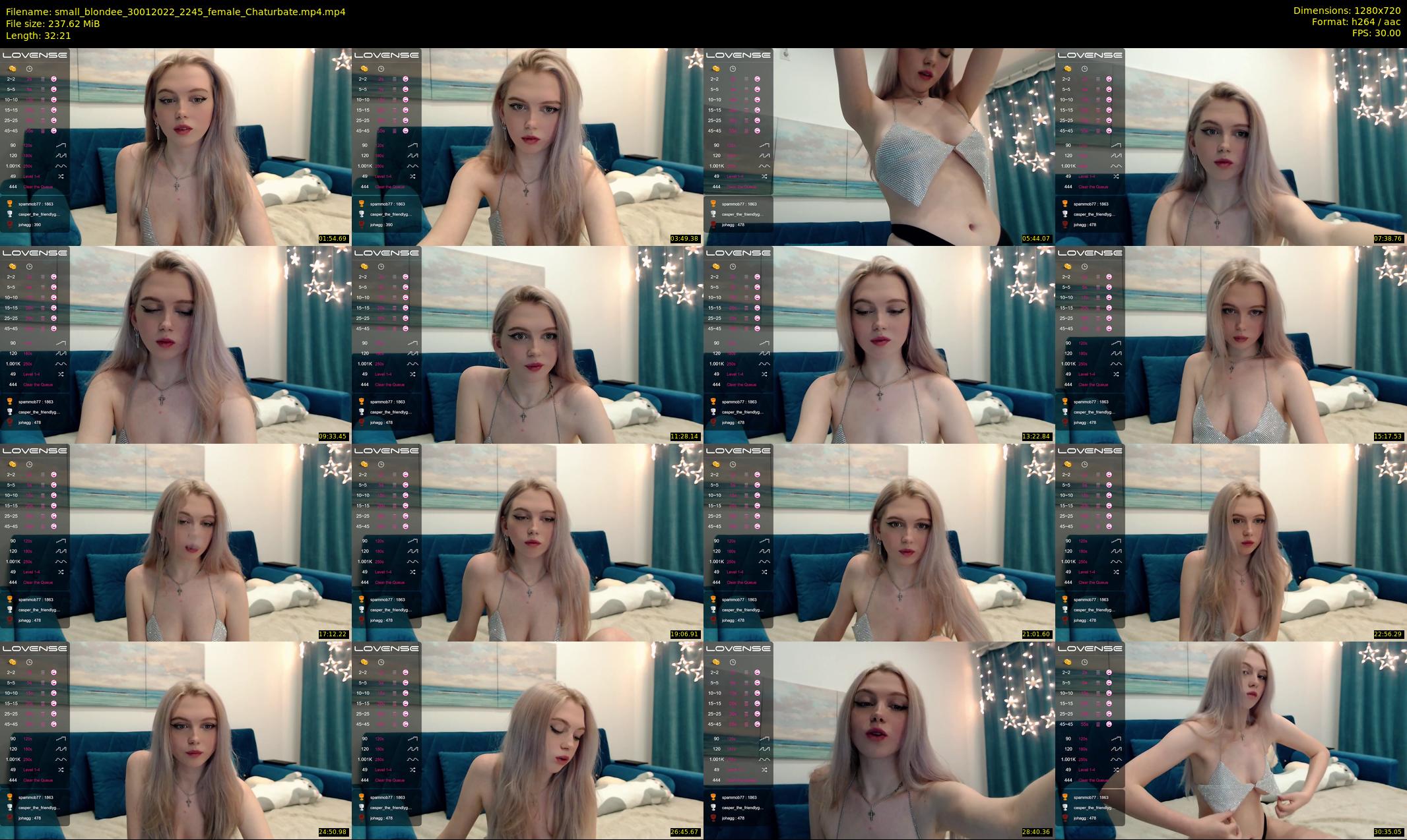 small_blondee — 33 minute Chaturbate female cam show recording, 720p, Jan 30, 2022