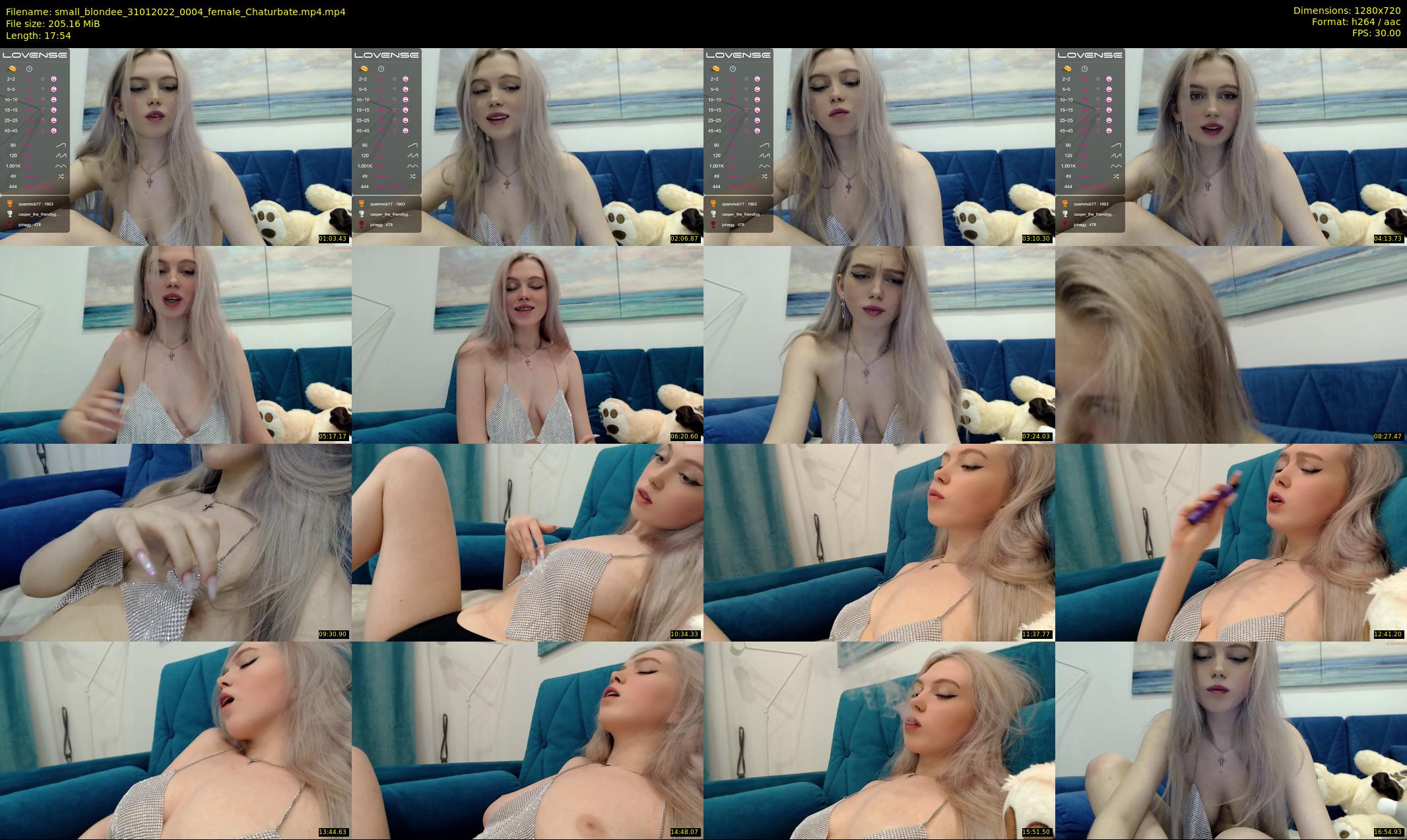 small_blondee — 18 minute Chaturbate female cam show recording, 720p, Jan 31, 2022