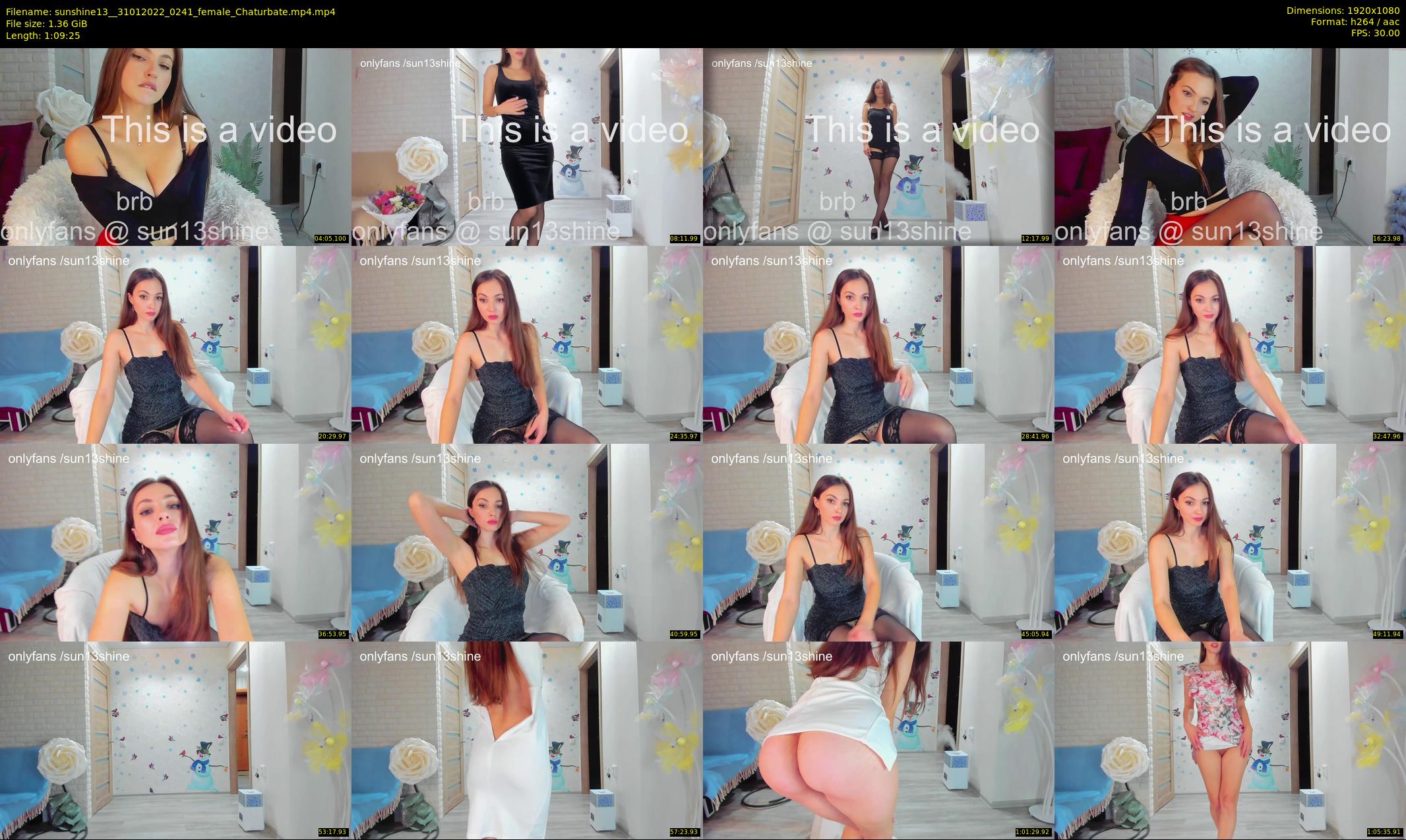 sunshine13_ — 70 minute Chaturbate female cam show recording, 1080p, Jan 31, 2022