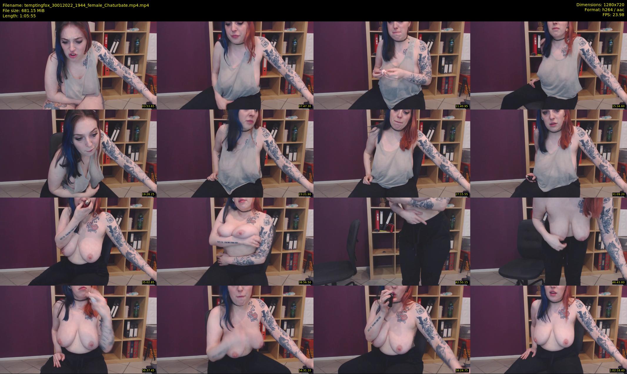temptingfox — 66 minute Chaturbate female cam show recording, 720p, Jan 30, 2022