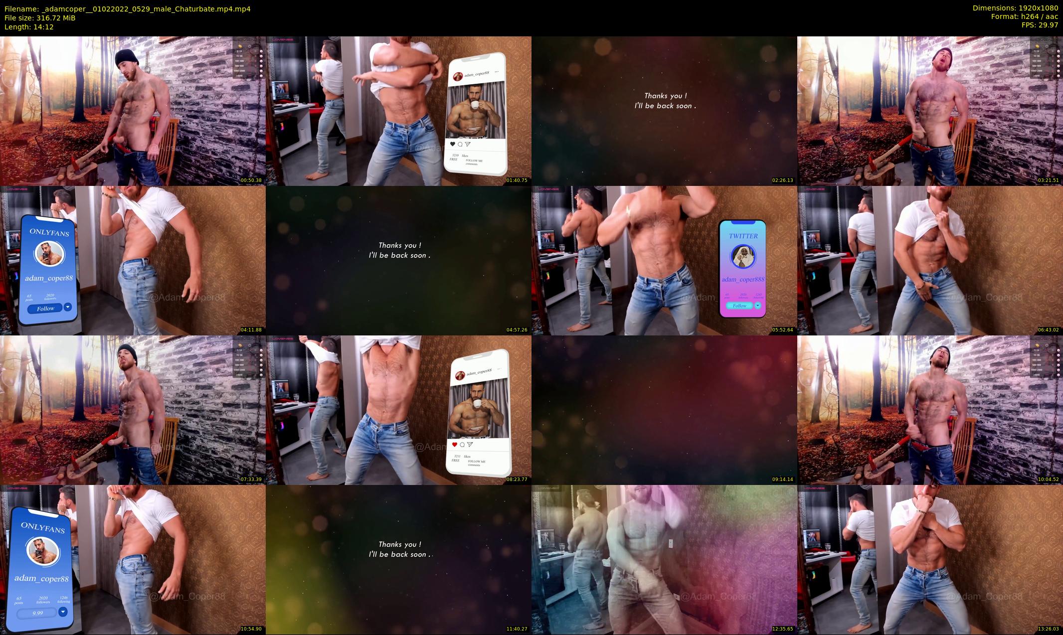 _adamcoper_ — 15 minute Chaturbate male cam show recording, 1080p, Feb 1, 2022