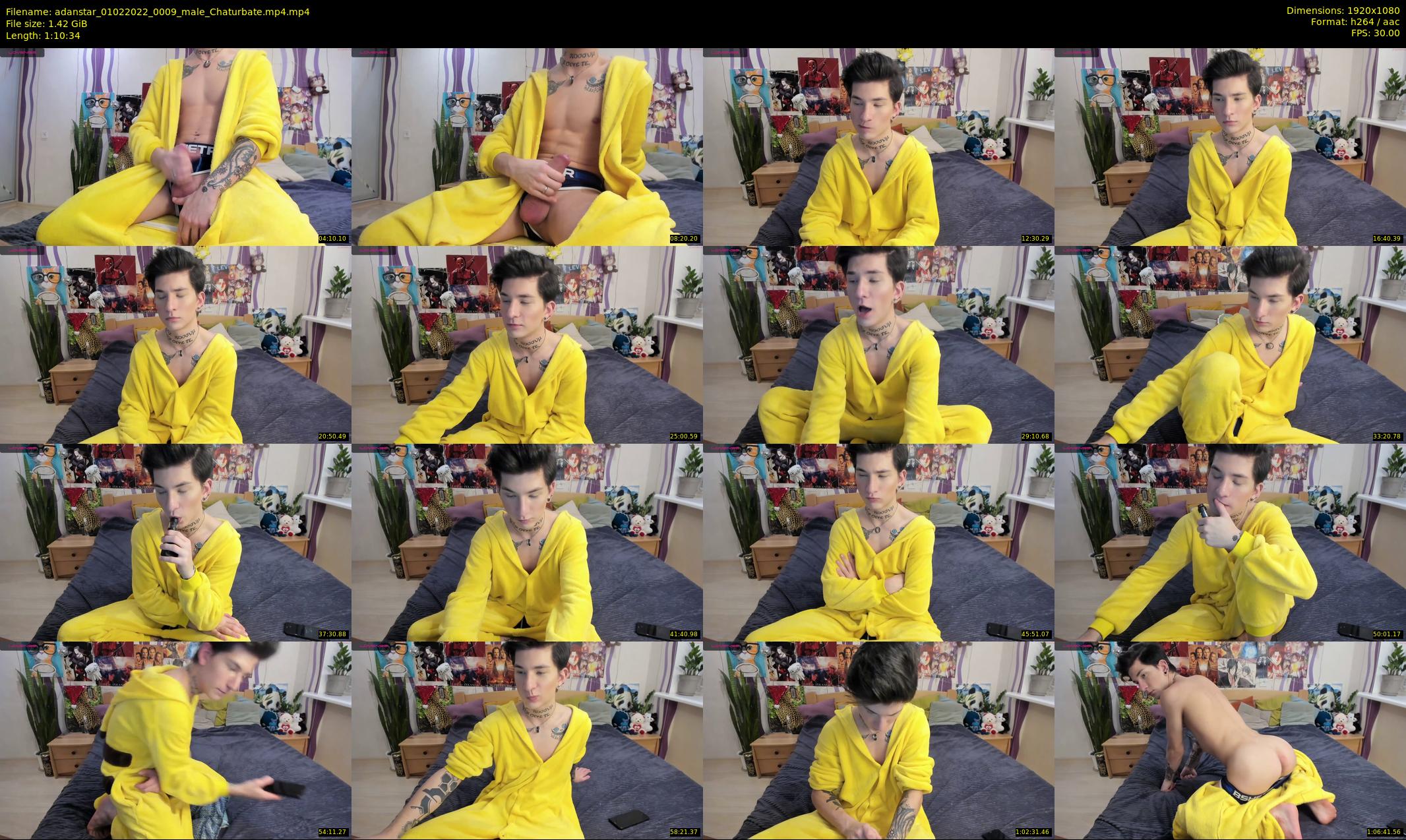 adanstar — 71 minute Chaturbate male cam show recording, 1080p, Feb 1, 2022
