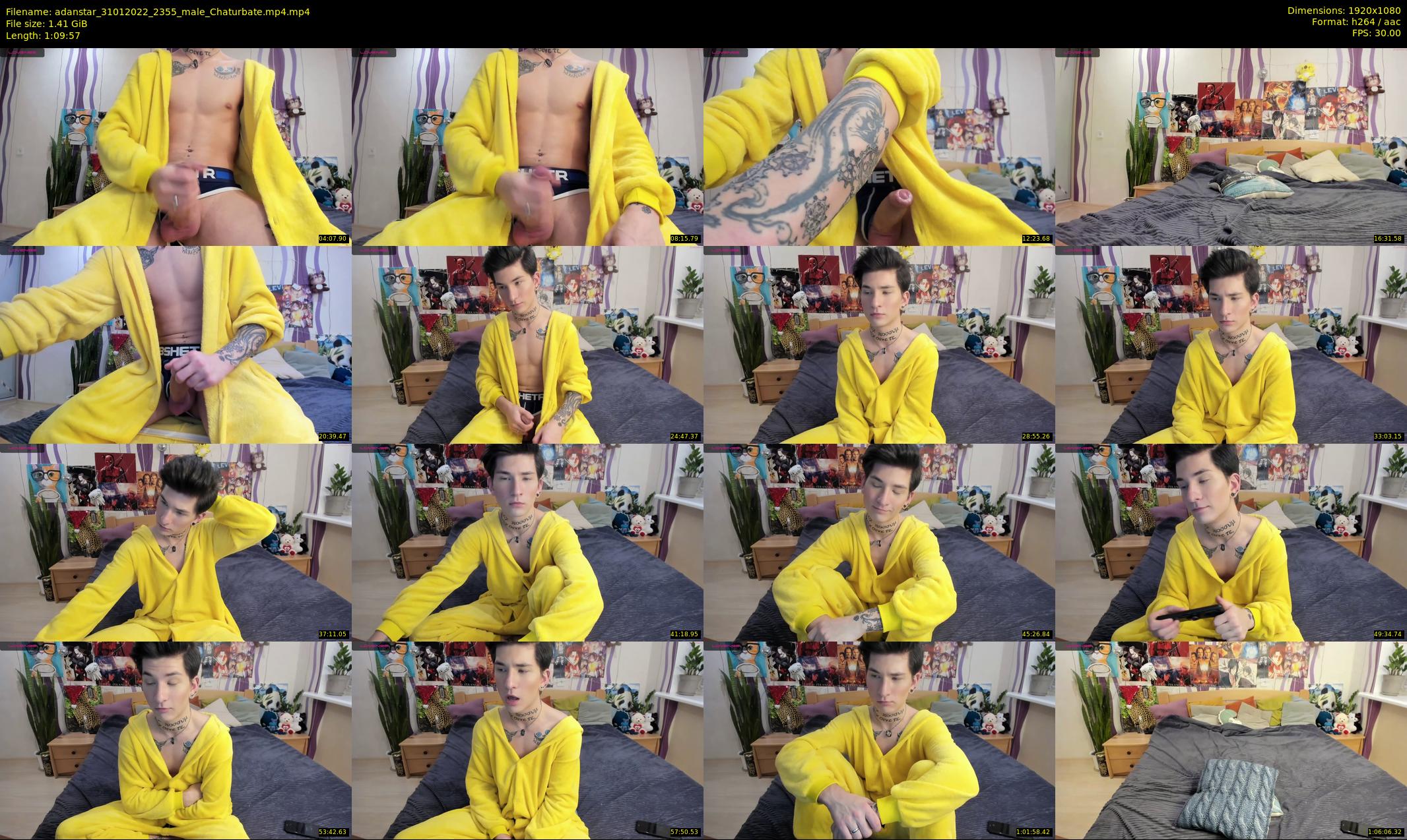 adanstar — 70 minute Chaturbate male cam show recording, 1080p, Jan 31, 2022