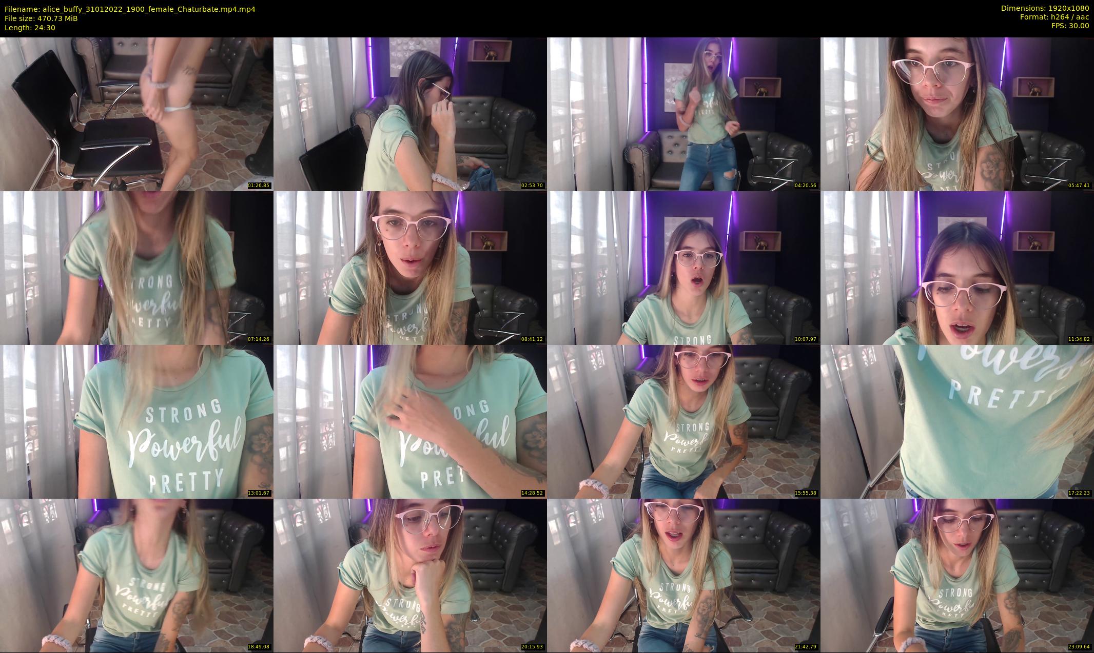 alice_buffy — 25 minute Chaturbate female cam show recording, 1080p, Jan 31, 2022