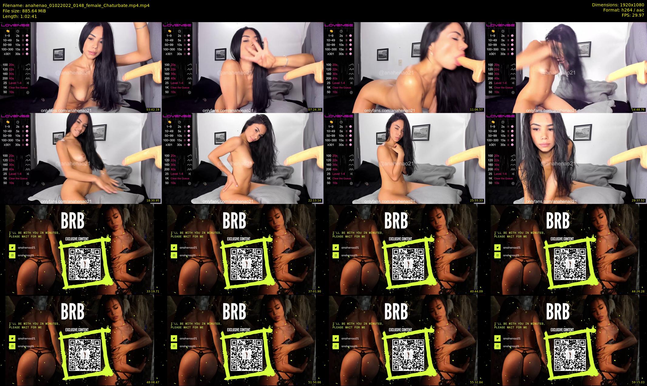 anahenao — 63 minute Chaturbate female cam show recording, 1080p, Feb 1, 2022