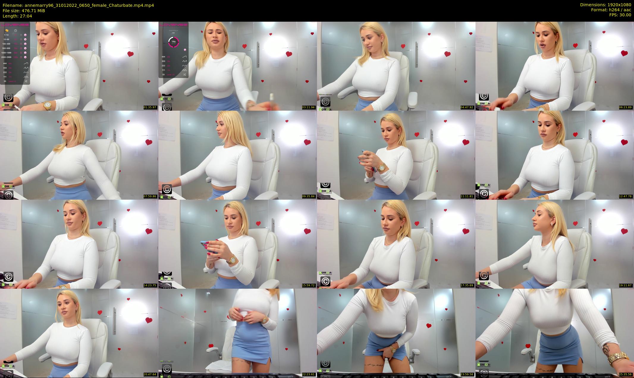 annemarry96 — 28 minute Chaturbate female cam show recording, 1080p, Jan 31, 2022