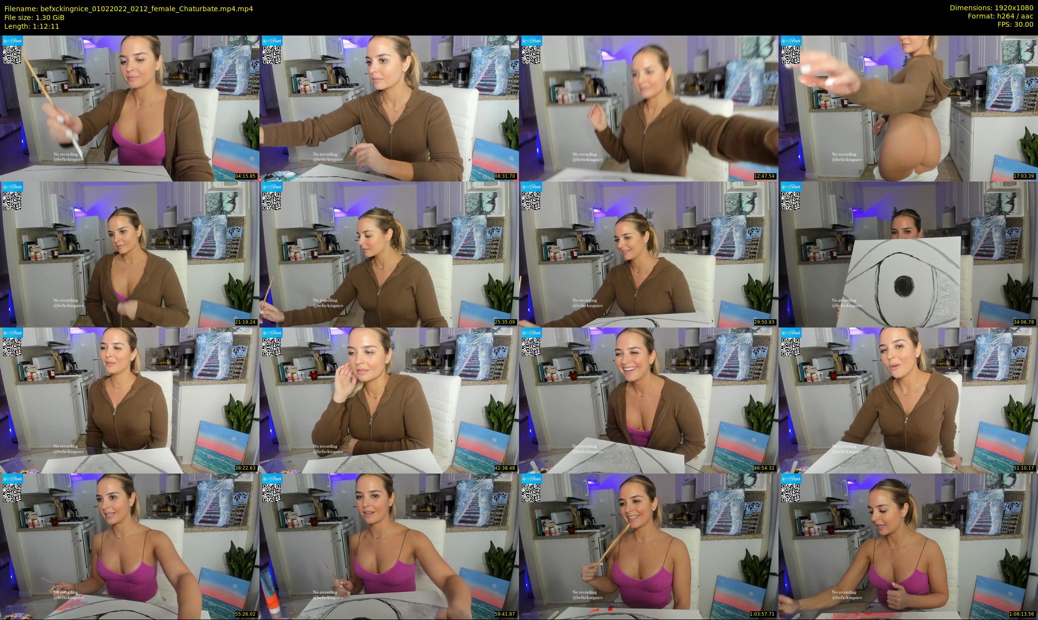 befxckingnice — 73 minute Chaturbate female cam show recording, 1080p, Feb 1, 2022
