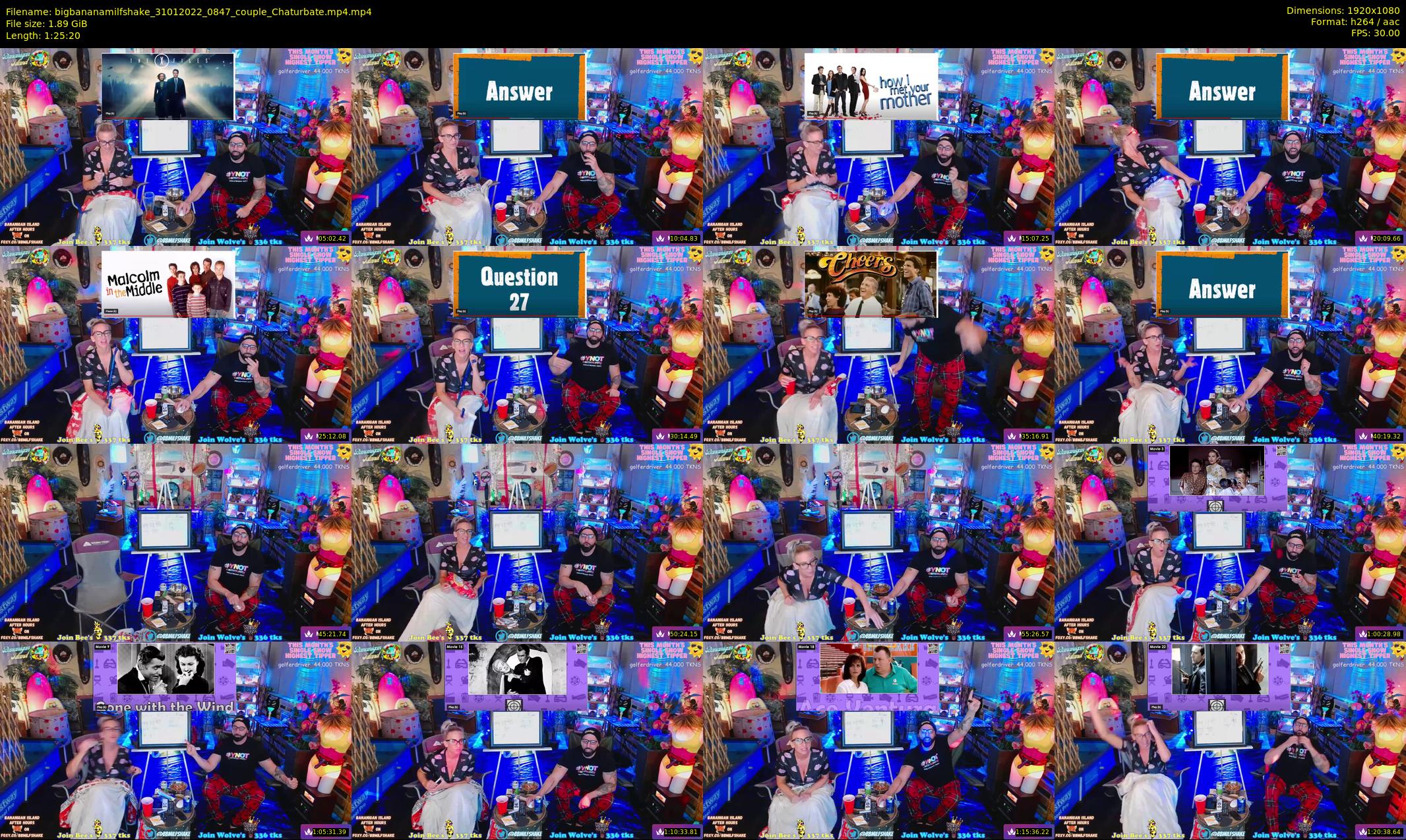 bigbananamilfshake — 86 minute Chaturbate couple cam show recording, 1080p, Jan 31, 2022