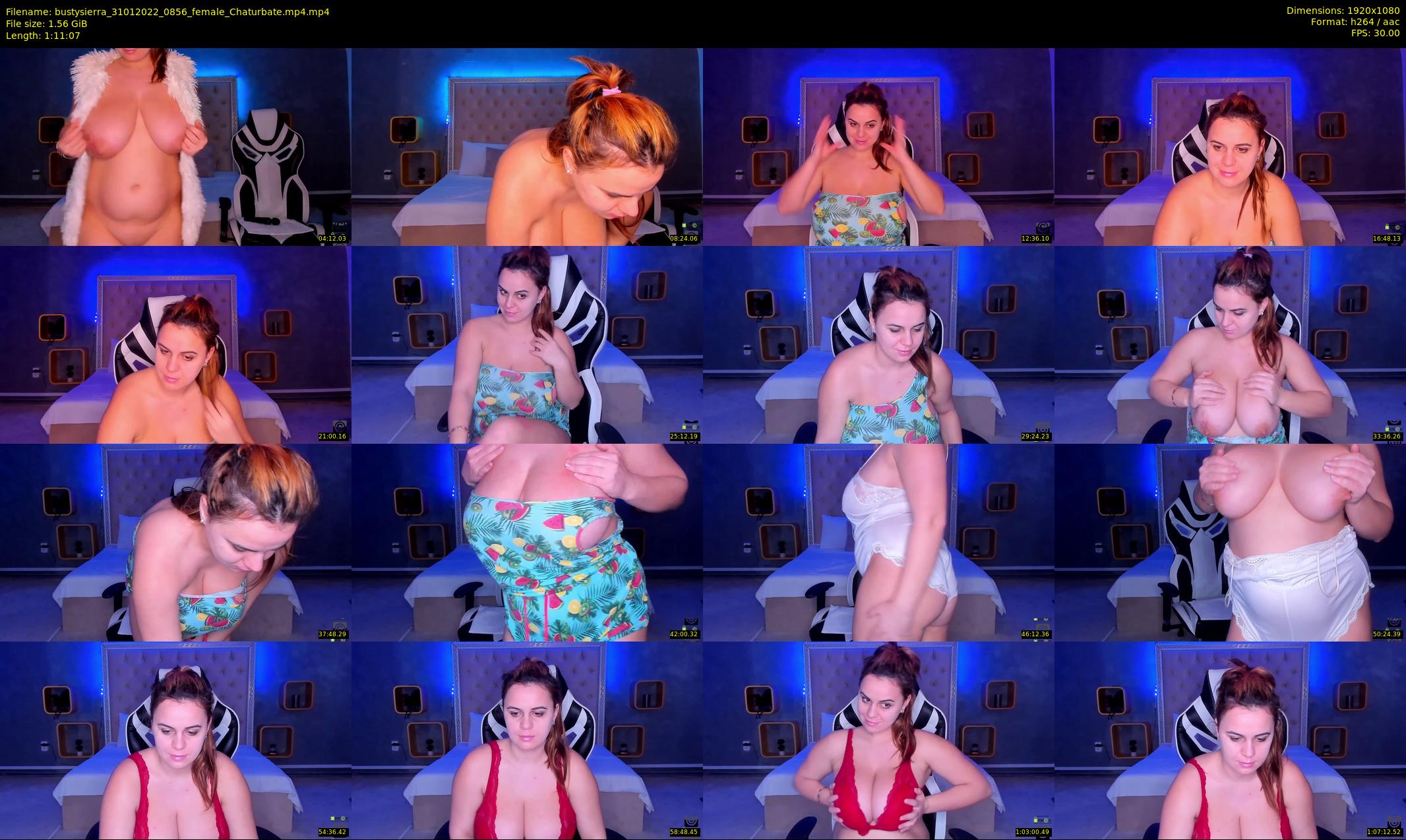 bustysierra — 72 minute Chaturbate female cam show recording, 1080p, Jan 31, 2022