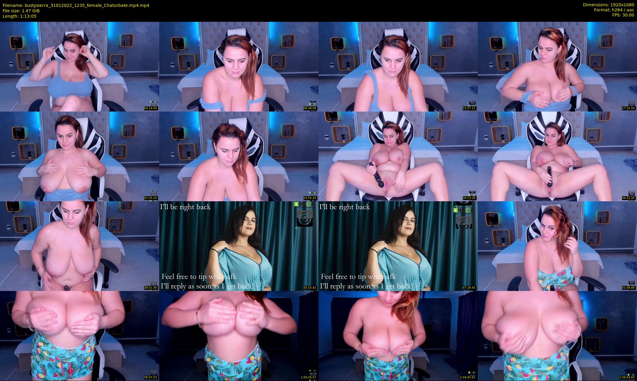 bustysierra — 74 minute Chaturbate female cam show recording, 1080p, Jan 31, 2022