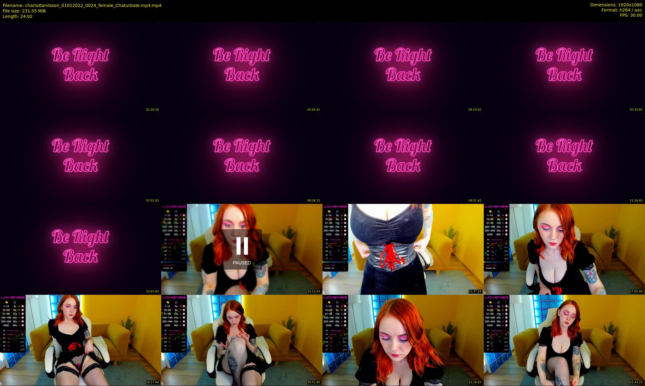 charlottanilsson — 25 minute Chaturbate female cam show recording, 1080p, Feb 1, 2022