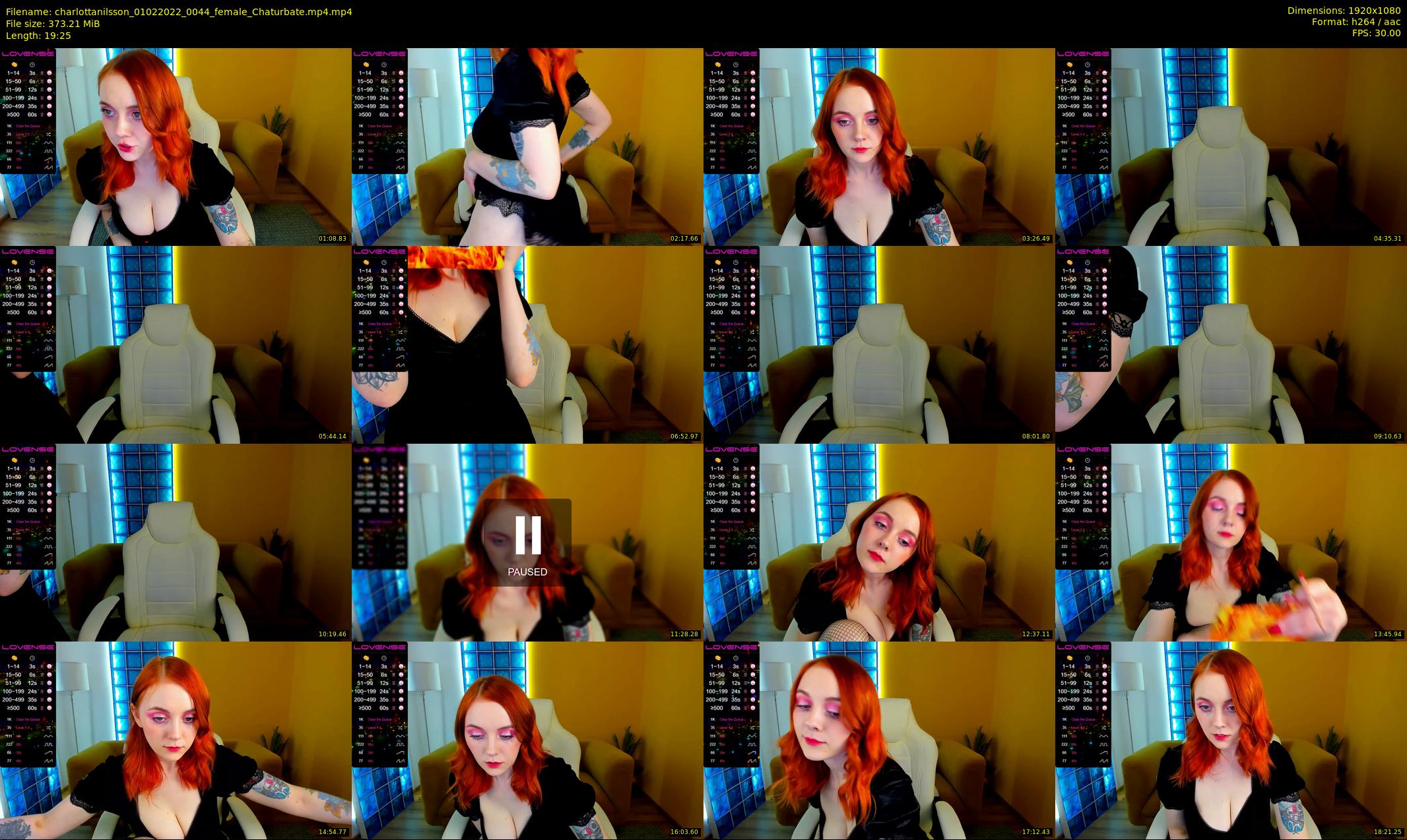 charlottanilsson — 20 minute Chaturbate female cam show recording, 1080p, Feb 1, 2022