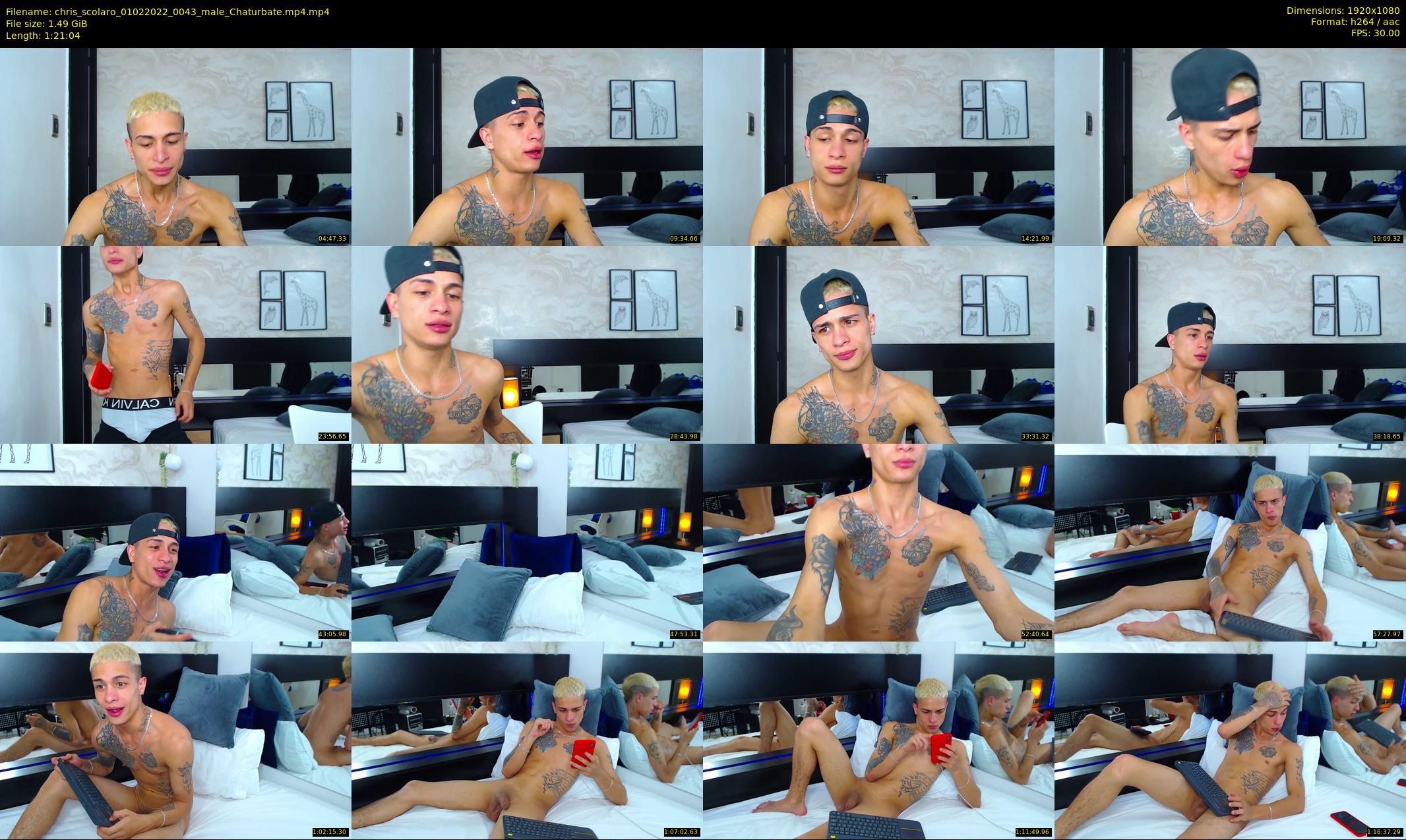 chris_scolaro — 82 minute Chaturbate male cam show recording, 1080p, Feb 1, 2022