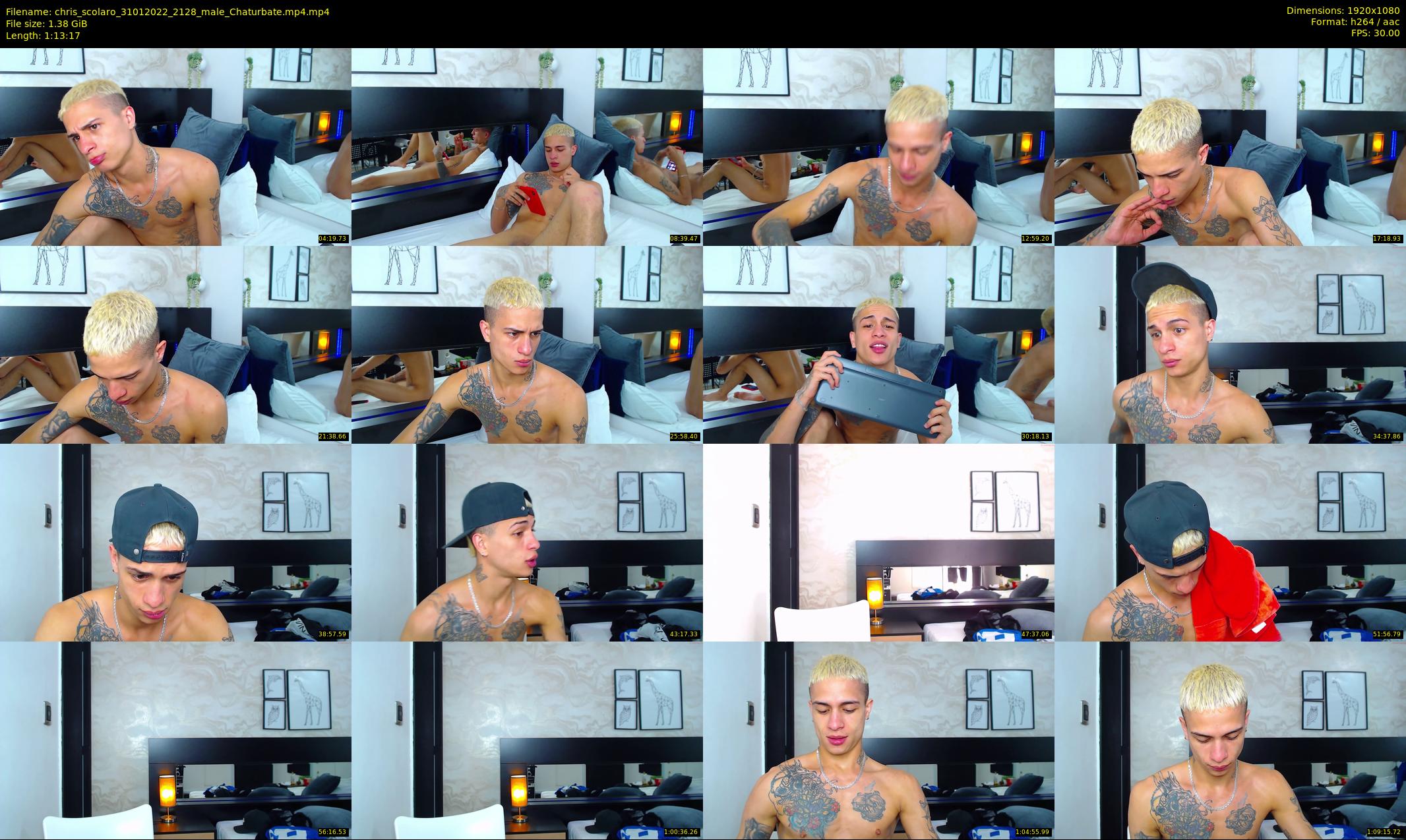 chris_scolaro — 74 minute Chaturbate male cam show recording, 1080p, Jan 31, 2022