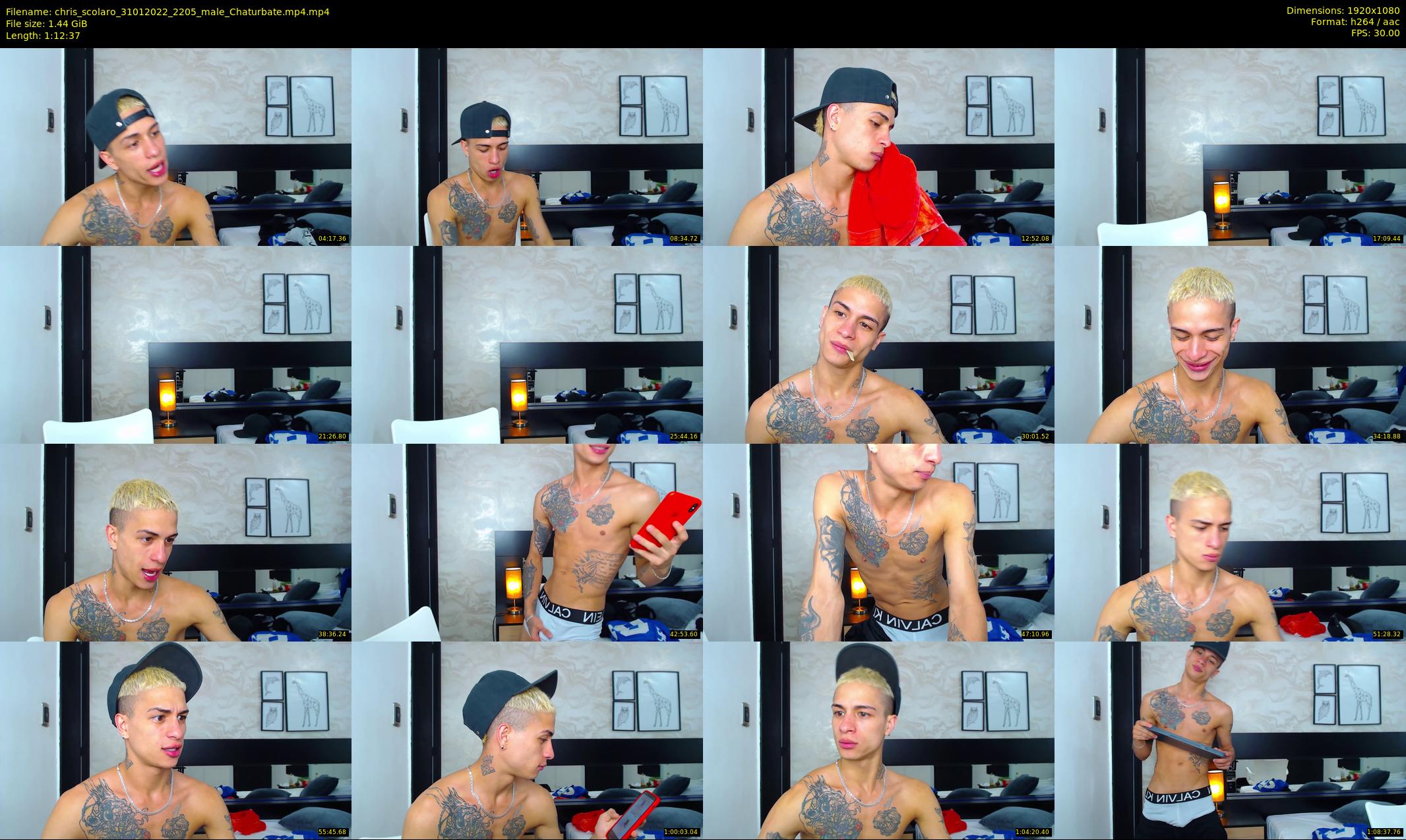 chris_scolaro — 73 minute Chaturbate male cam show recording, 1080p, Jan 31, 2022