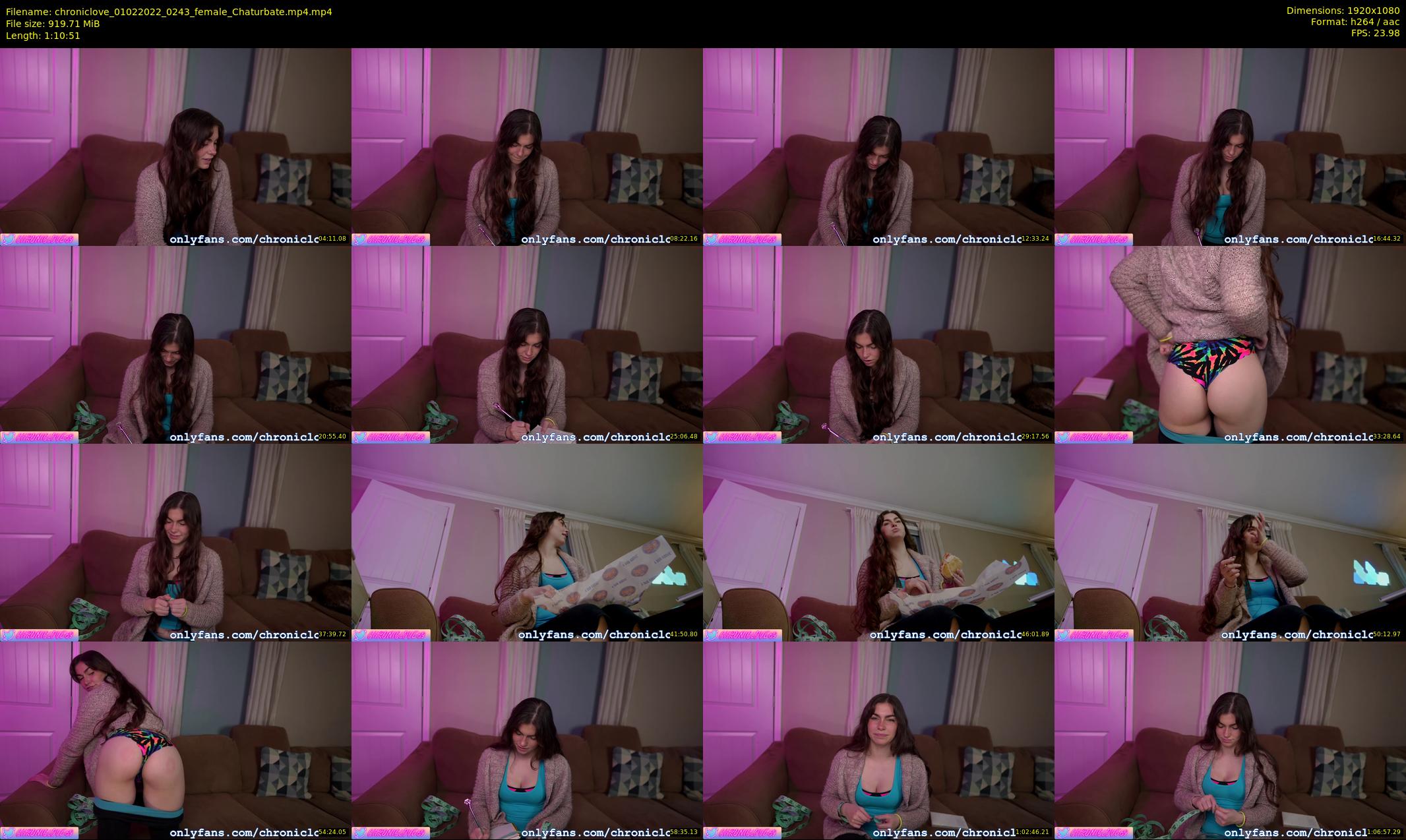 chroniclove — 71 minute Chaturbate female cam show recording, 1080p, Feb 1, 2022