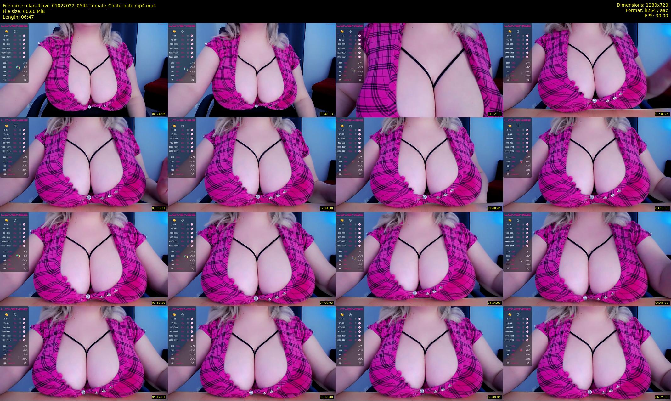clara4love — 7 minute Chaturbate female cam show recording, 720p, Feb 1, 2022