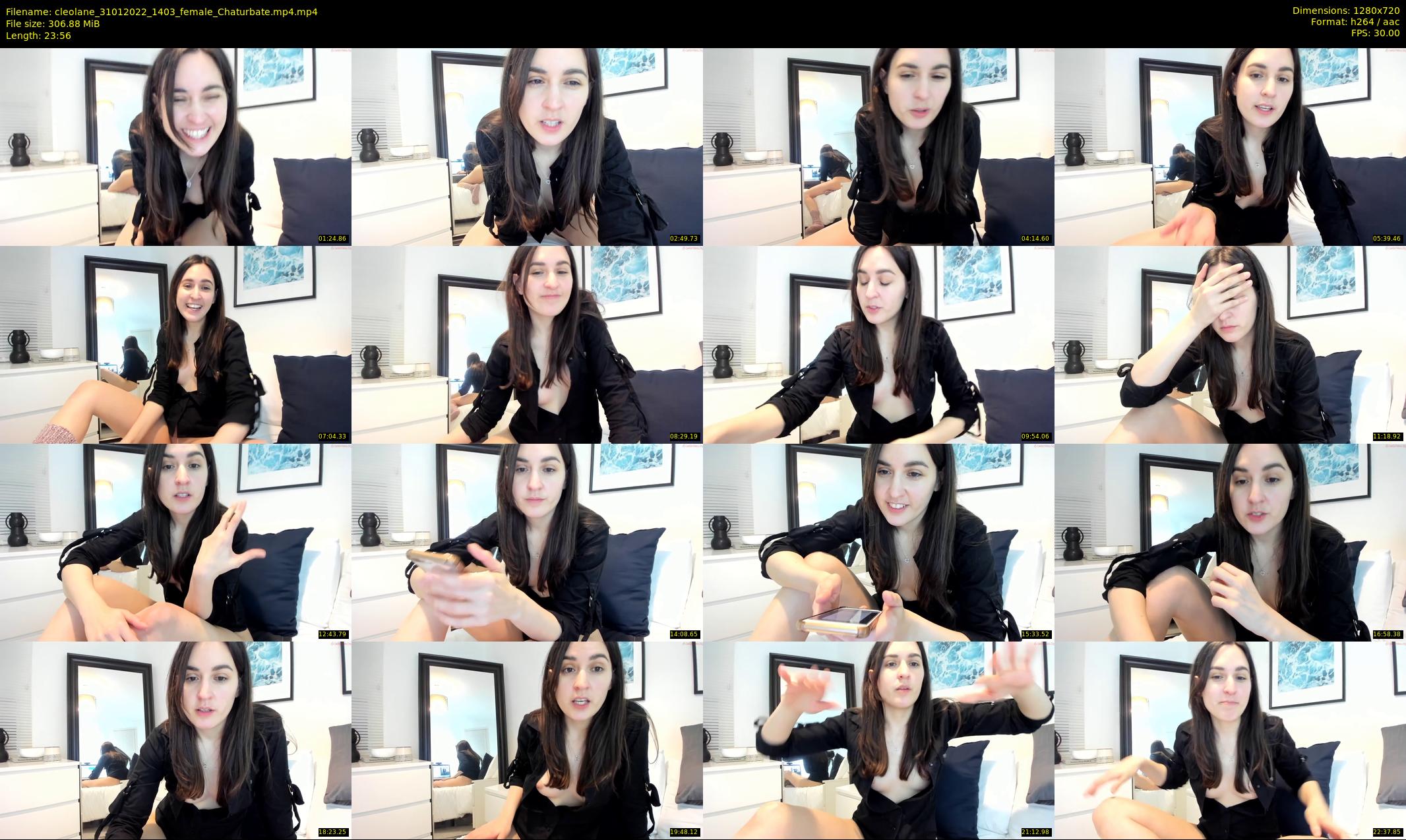 cleolane — 24 minute Chaturbate female cam show recording, 720p, Jan 31, 2022