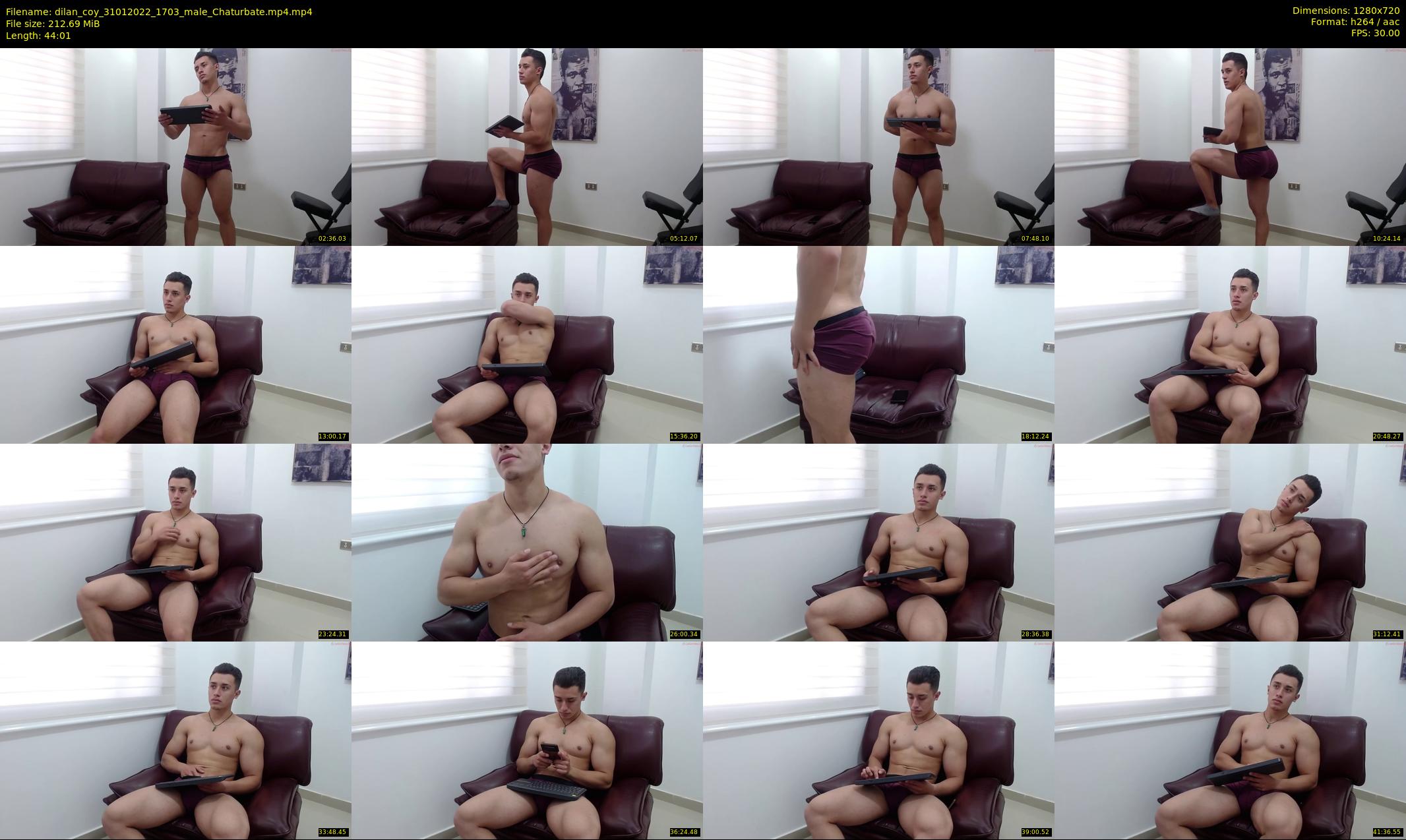 dilan_coy — 45 minute Chaturbate male cam show recording, 720p, Jan 31, 2022