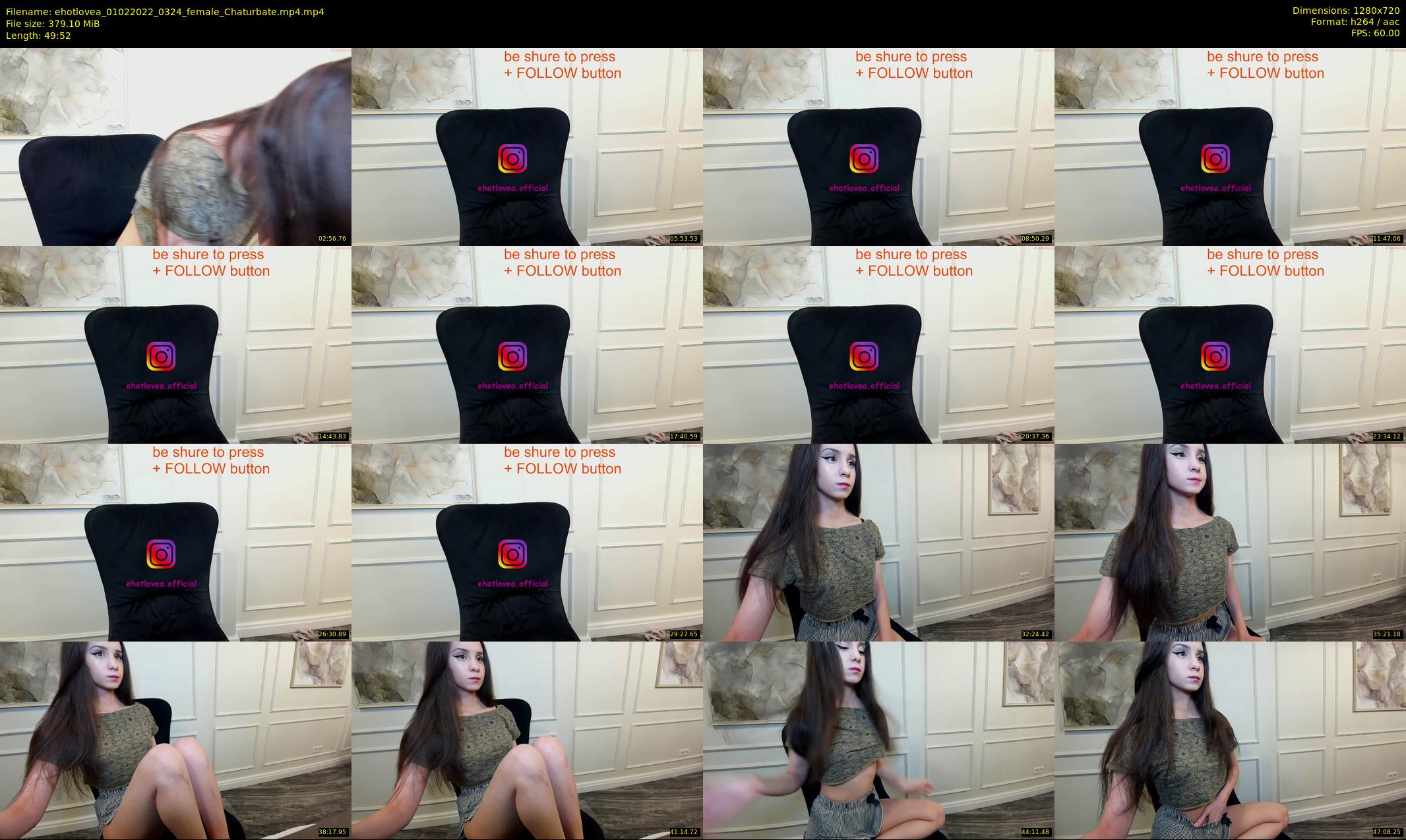 ehotlovea — 50 minute Chaturbate female cam show recording, 720p, Feb 1, 2022