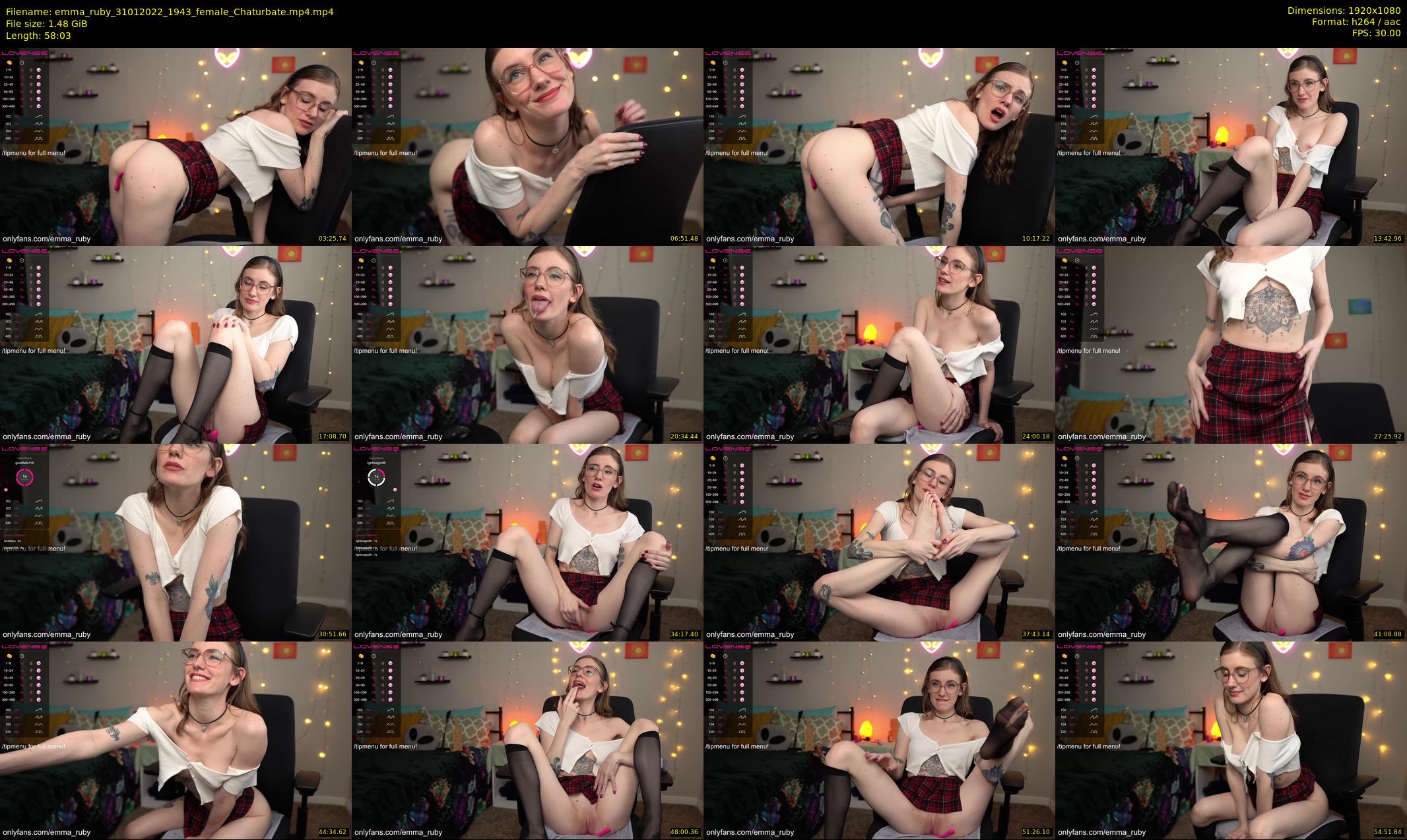 emma_ruby — 59 minute Chaturbate female cam show recording, 1080p, Jan 31, 2022