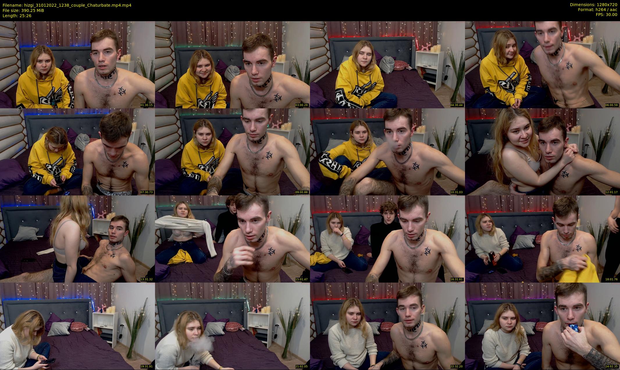 hizgi — 26 minute Chaturbate couple cam show recording, 720p, Jan 31, 2022