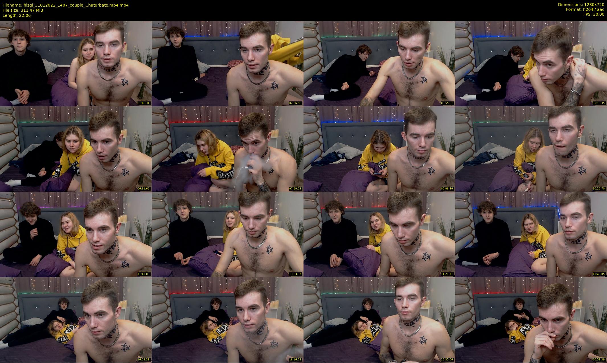 hizgi — 23 minute Chaturbate couple cam show recording, 720p, Jan 31, 2022