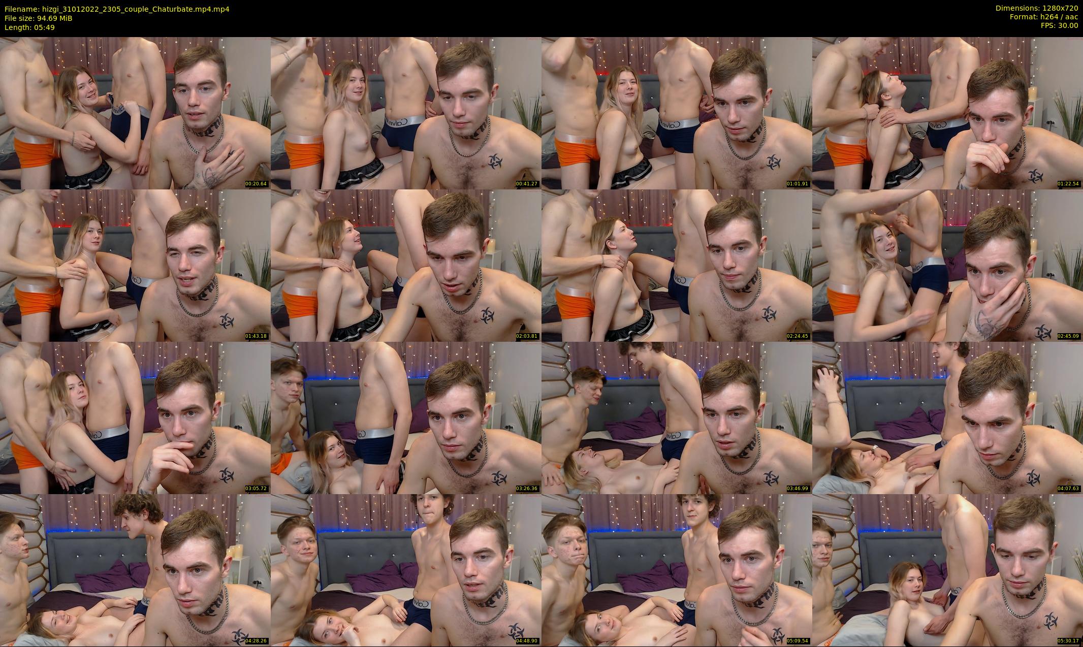 hizgi — 6 minute Chaturbate couple cam show recording, 720p, Jan 31, 2022