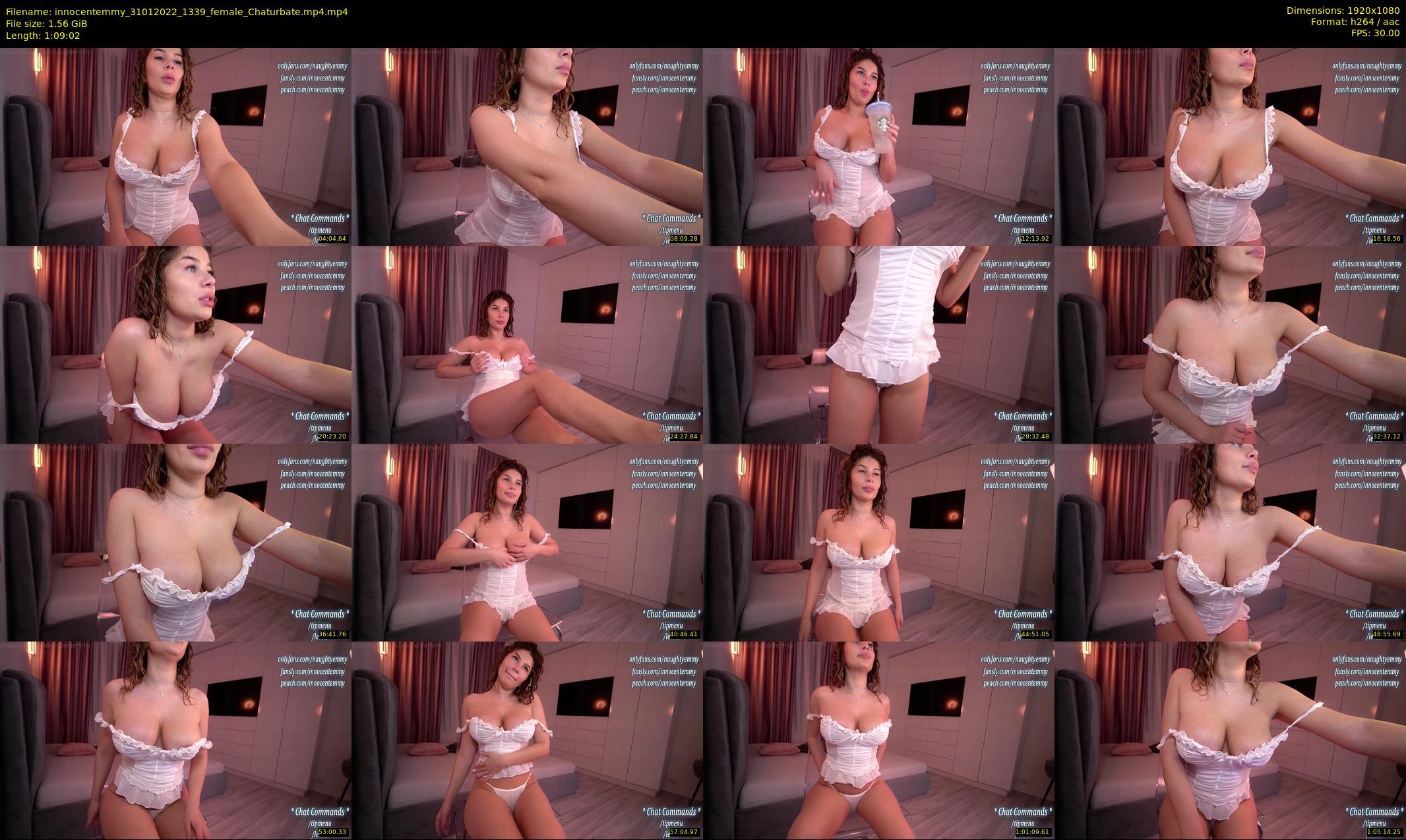 innocentemmy — 70 minute Chaturbate female cam show recording, 1080p, Jan 31, 2022