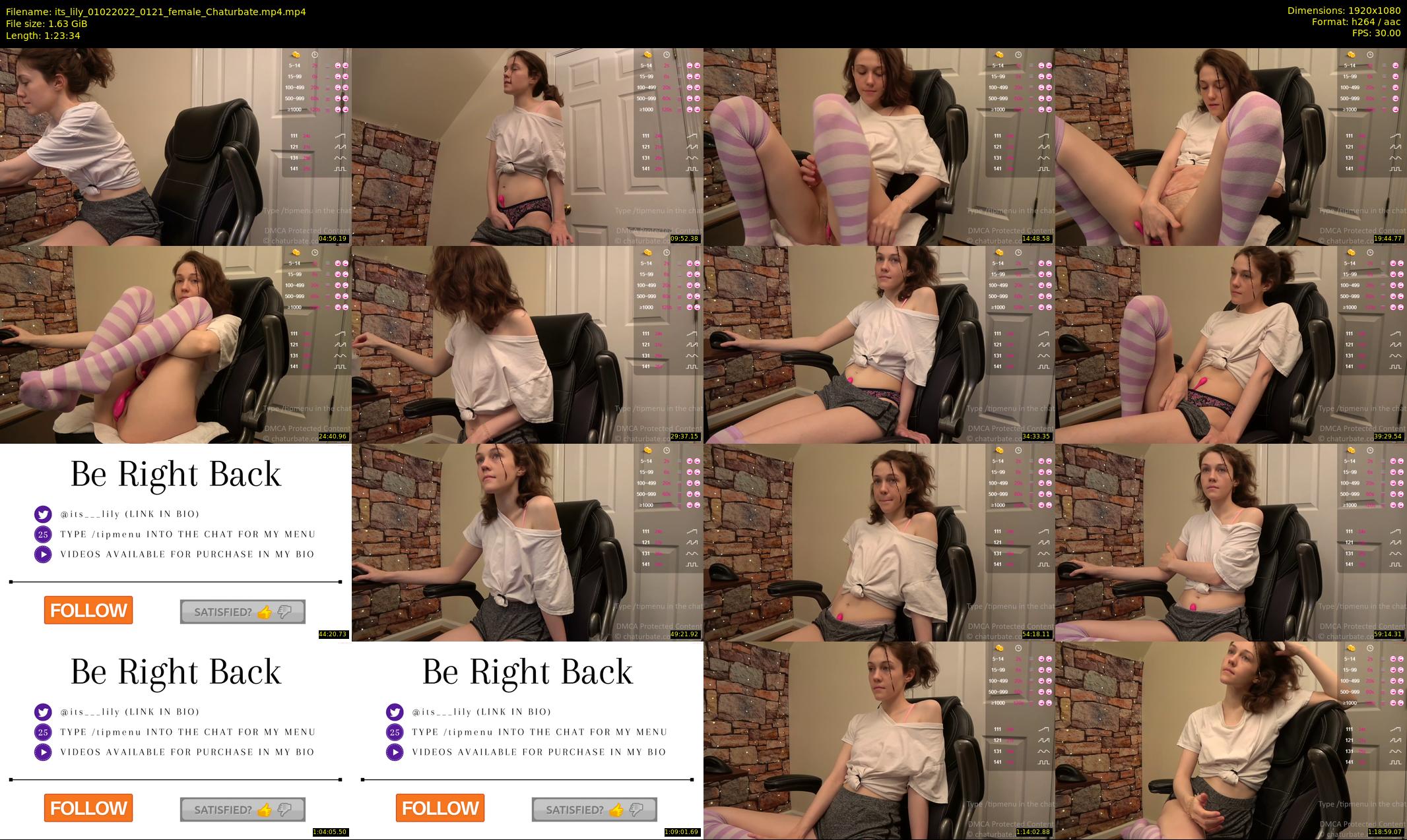 its_lily — 84 minute Chaturbate female cam show recording, 1080p, Feb 1, 2022