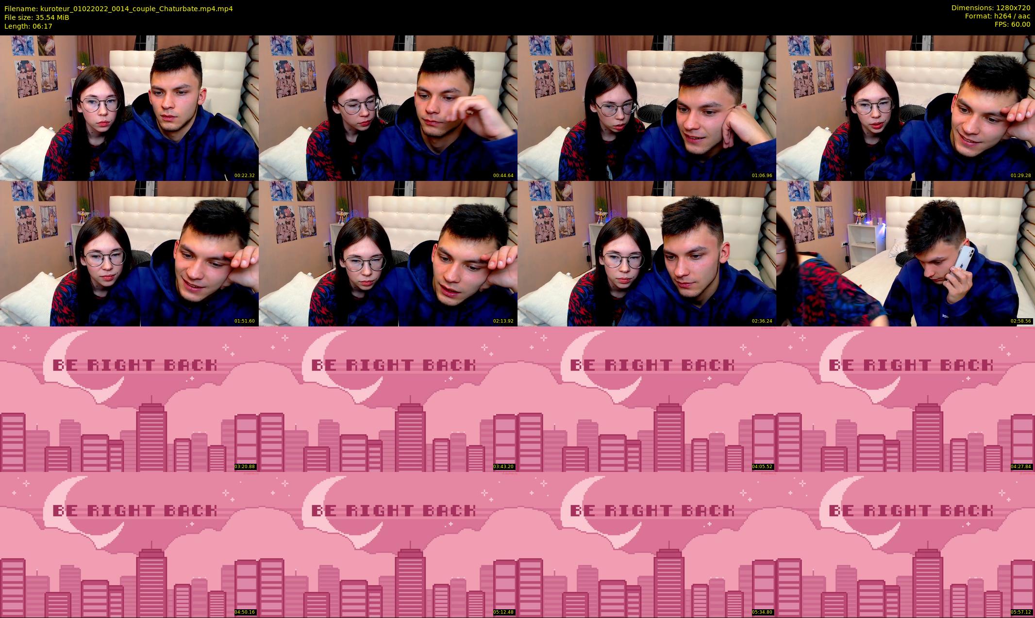 kuroteur — 7 minute Chaturbate couple cam show recording, 720p, Feb 1, 2022