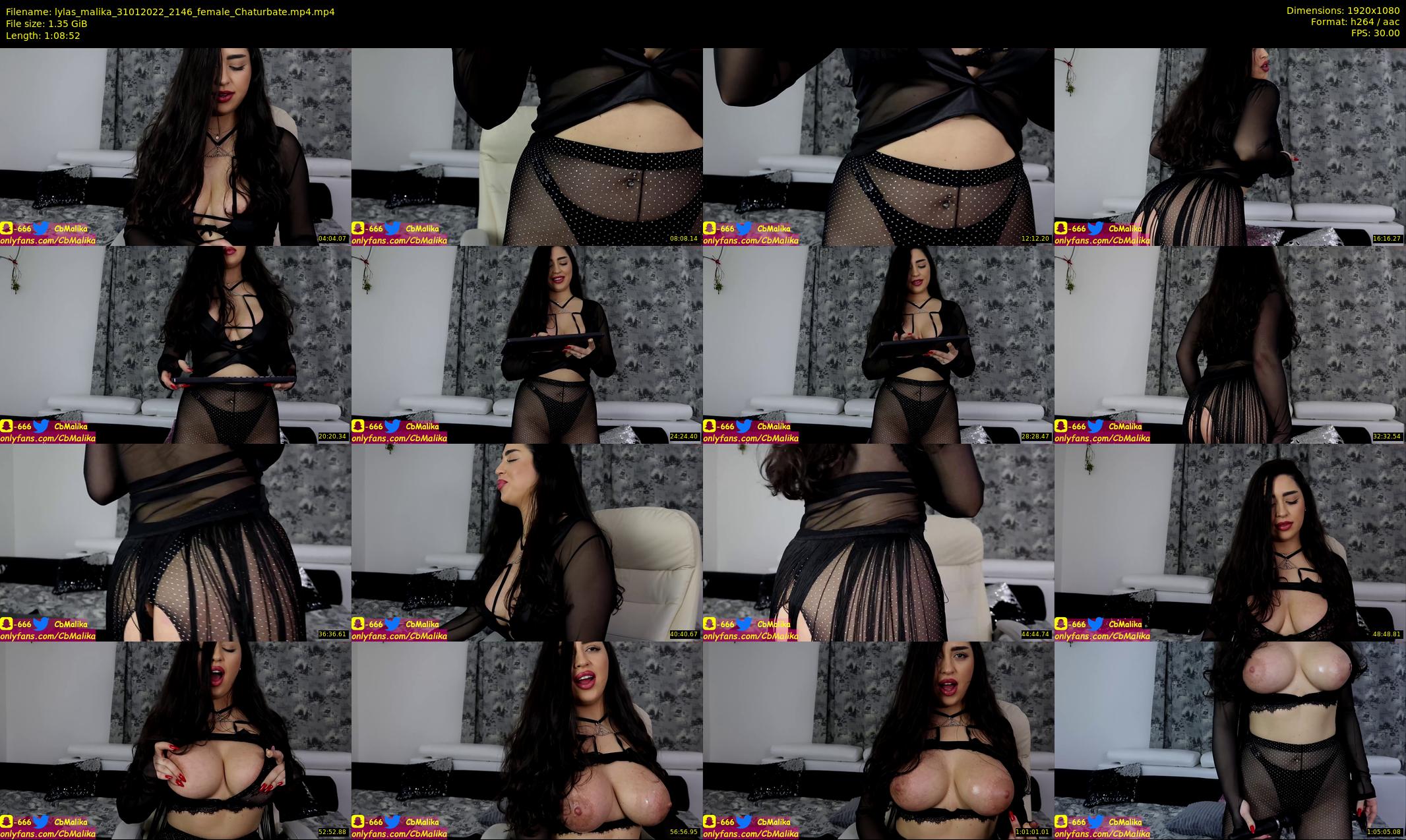 lylas_malika — 69 minute Chaturbate female cam show recording, 1080p, Jan 31, 2022
