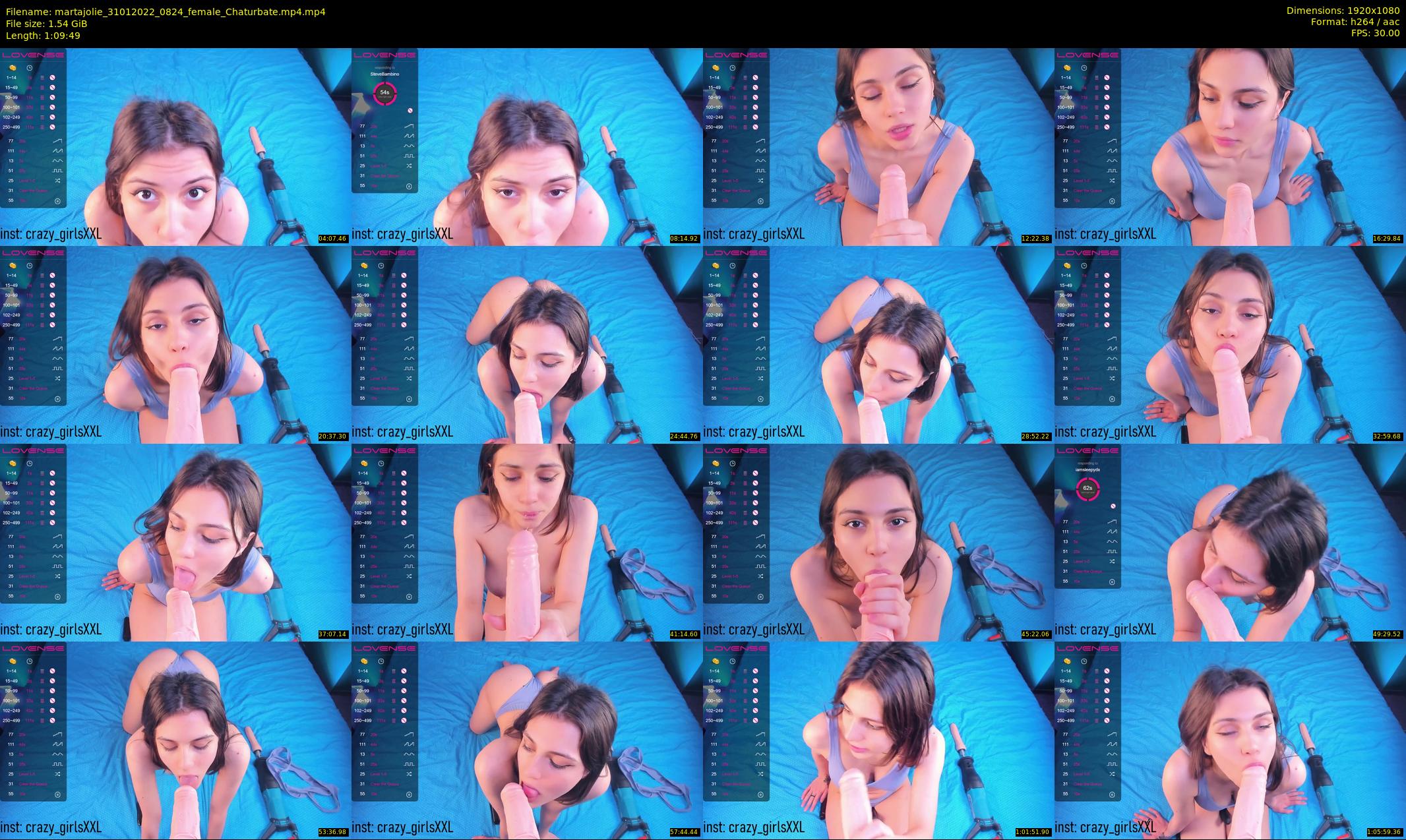 martajolie — 70 minute Chaturbate female cam show recording, 1080p, Jan 31, 2022