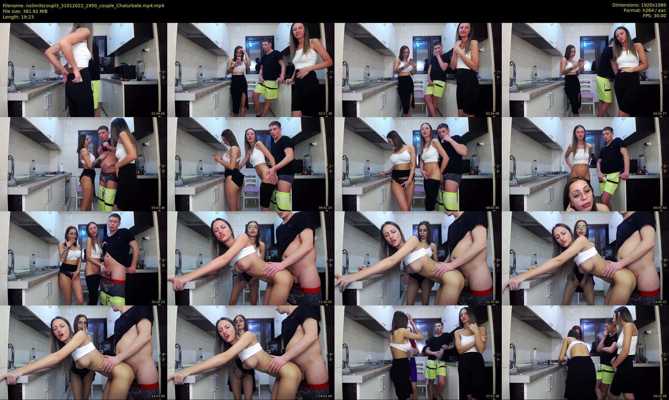 nolimitscoupl3 — 20 minute Chaturbate couple cam show recording, 1080p, Jan 31, 2022
