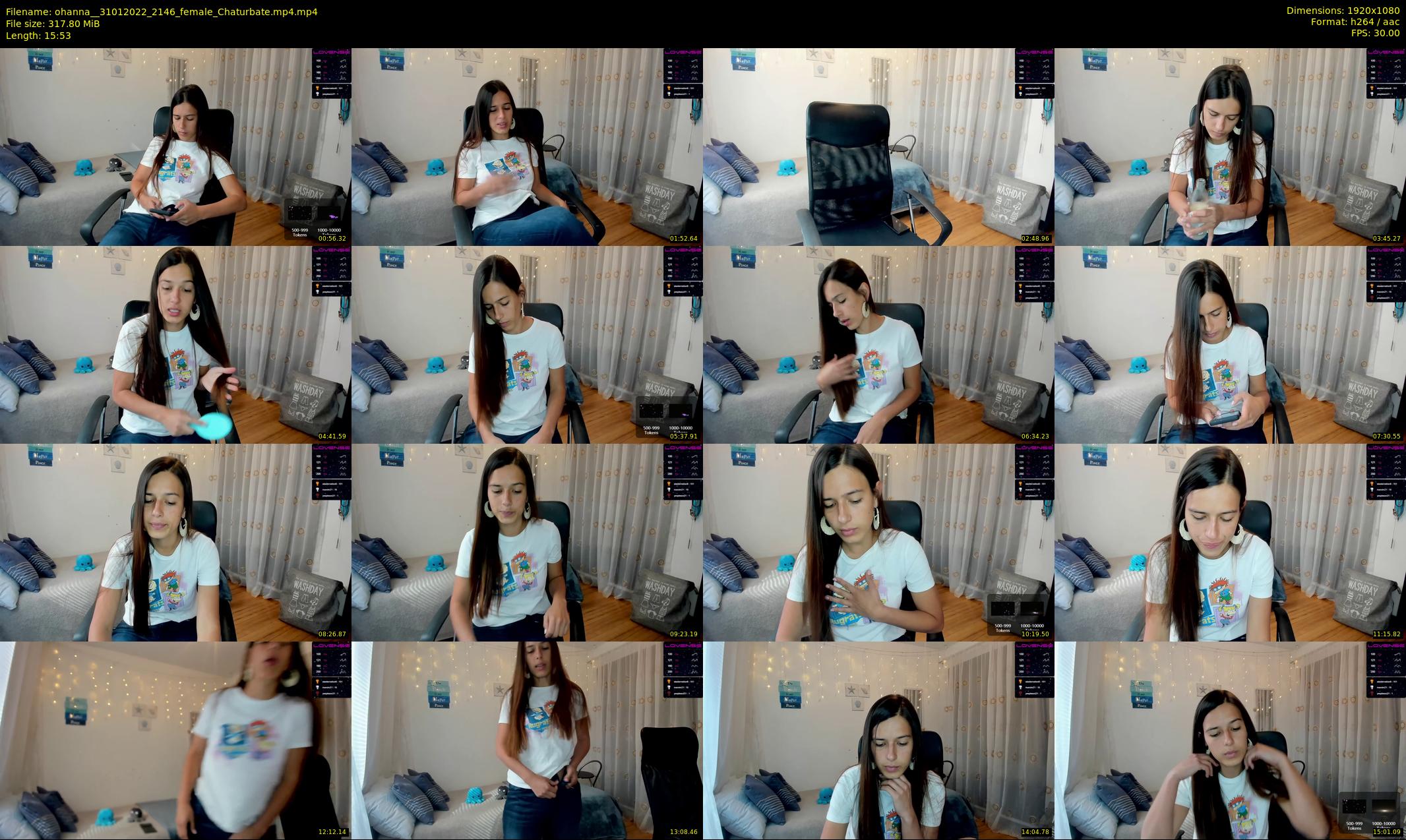 ohanna_ — 16 minute Chaturbate female cam show recording, 1080p, Jan 31, 2022