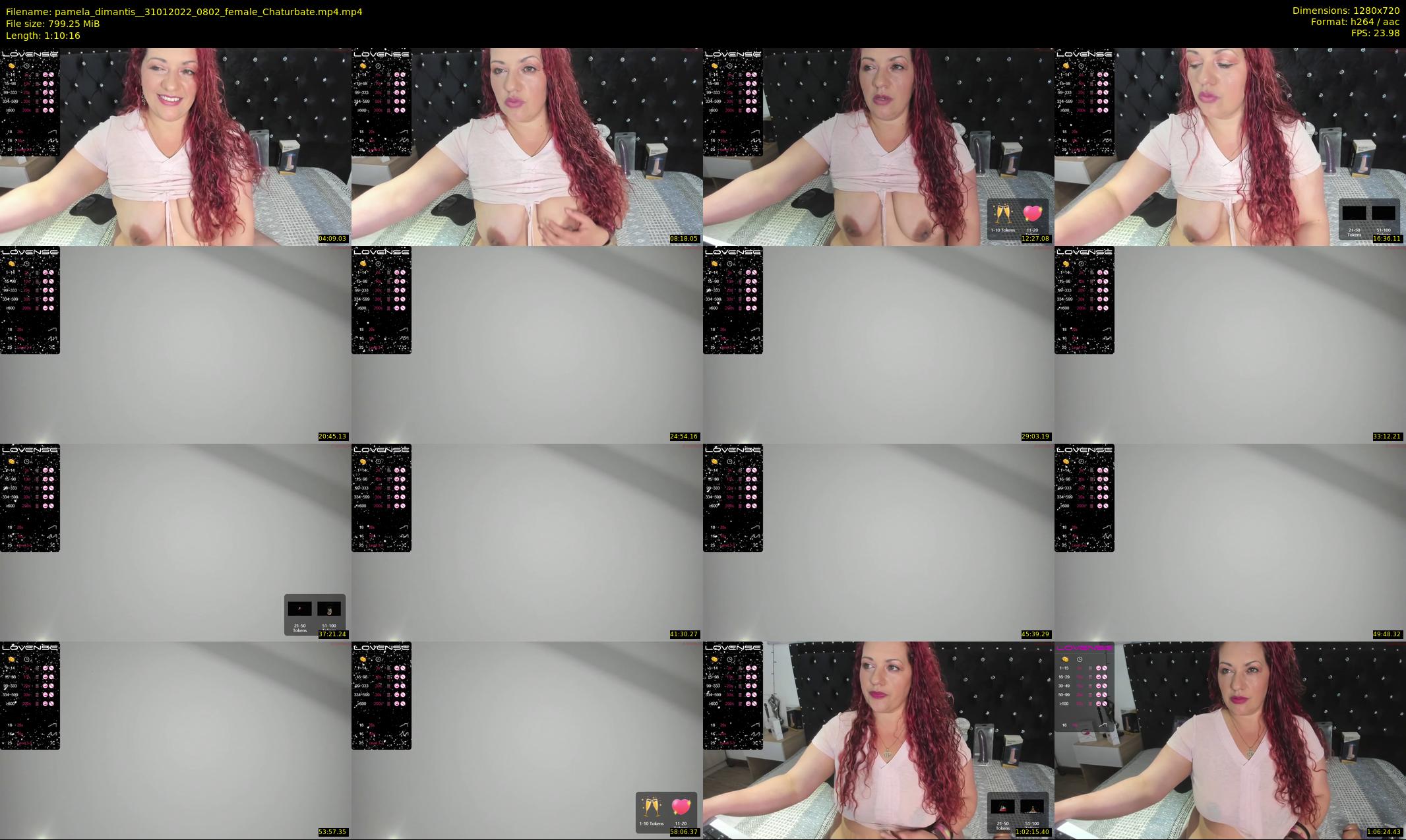 pamela_dimantis_ — 71 minute Chaturbate female cam show recording, 720p, Jan 31, 2022