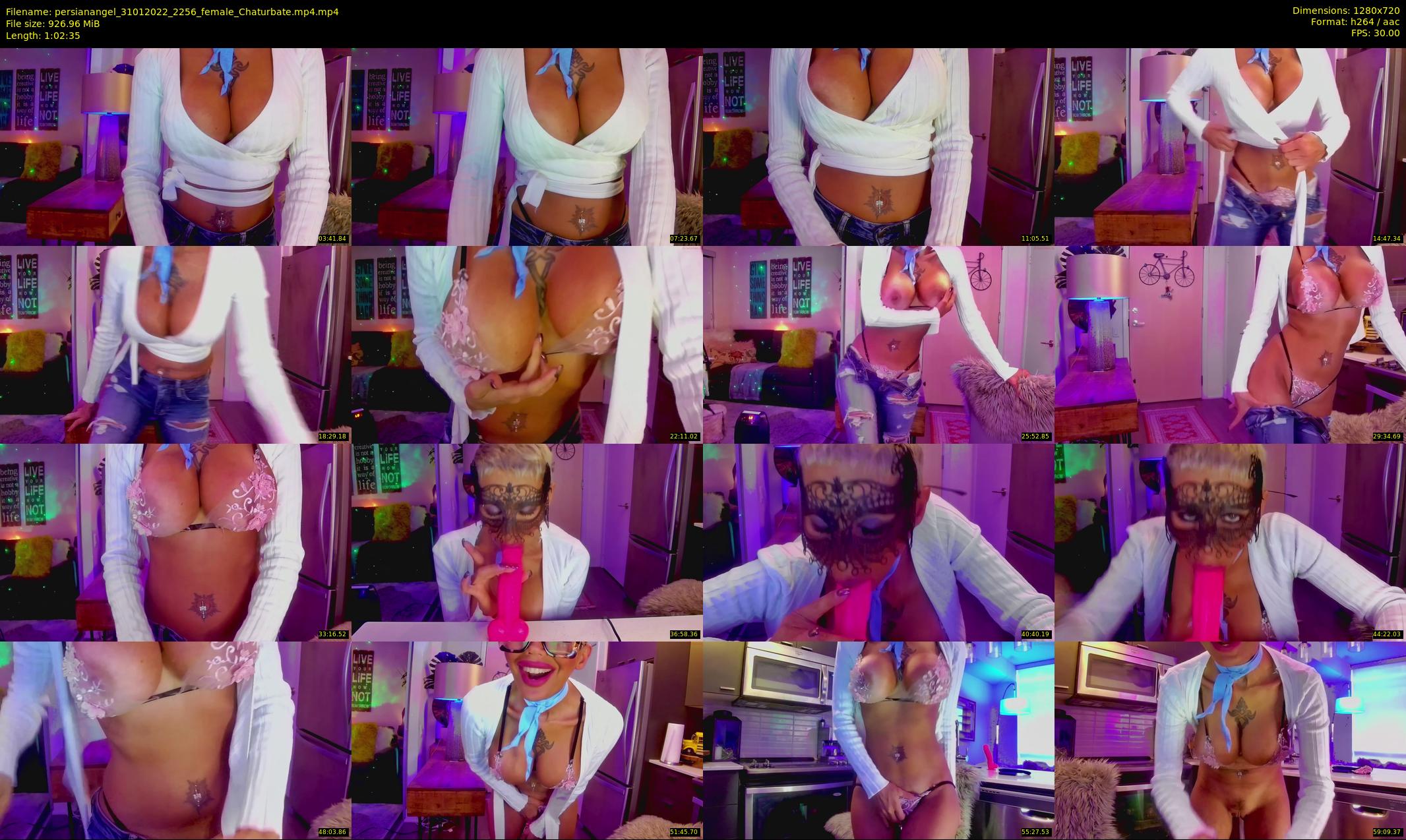 persianangel — 63 minute Chaturbate female cam show recording, 720p, Jan 31, 2022