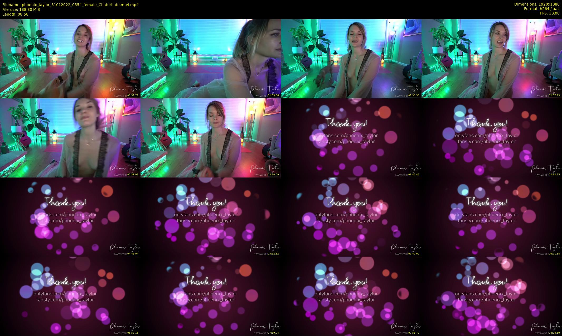 phoenix_taylor — 9 minute Chaturbate female cam show recording, 1080p, Jan 31, 2022