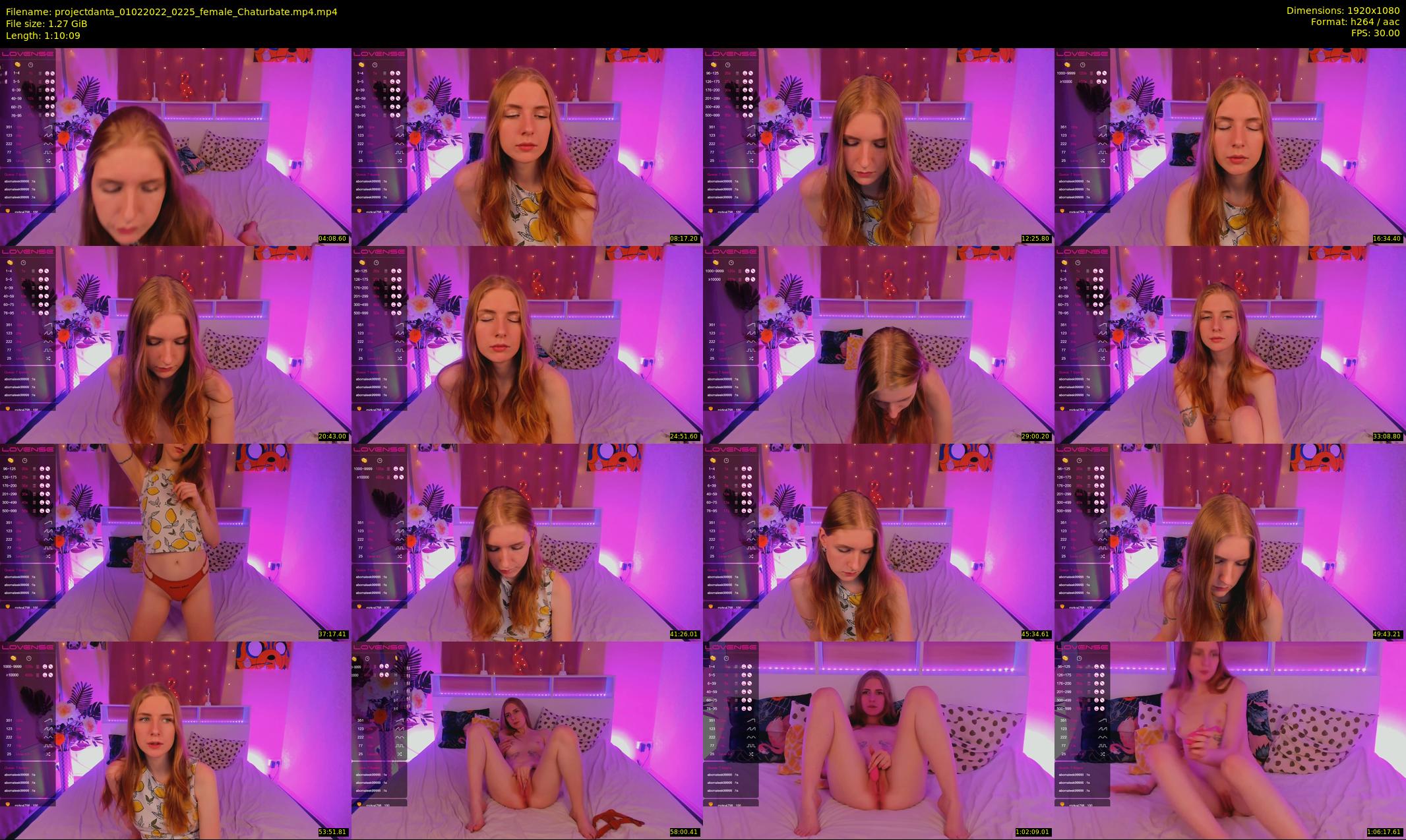 projectdanta — 71 minute Chaturbate female cam show recording, 1080p, Feb 1, 2022