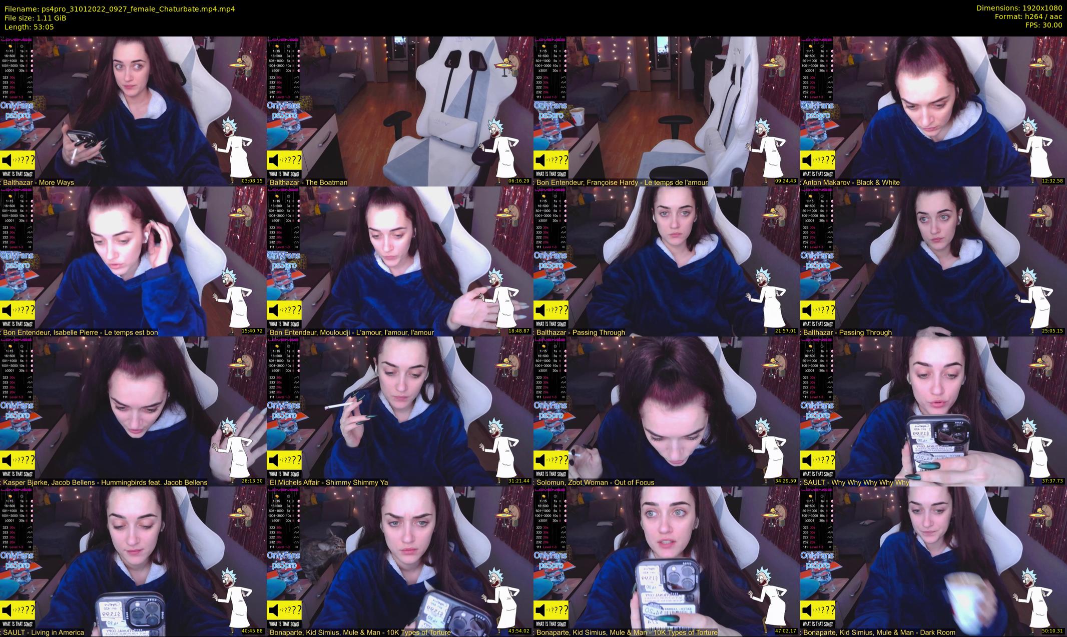 ps4pro — 54 minute Chaturbate female cam show recording, 1080p, Jan 31, 2022