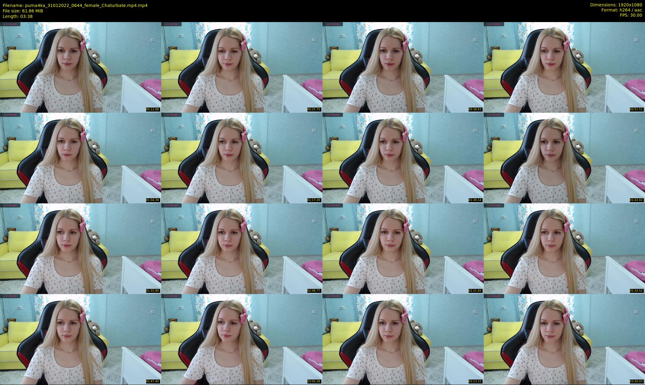 puma4ka — 4 minute Chaturbate female cam show recording, 1080p, Jan 31, 2022