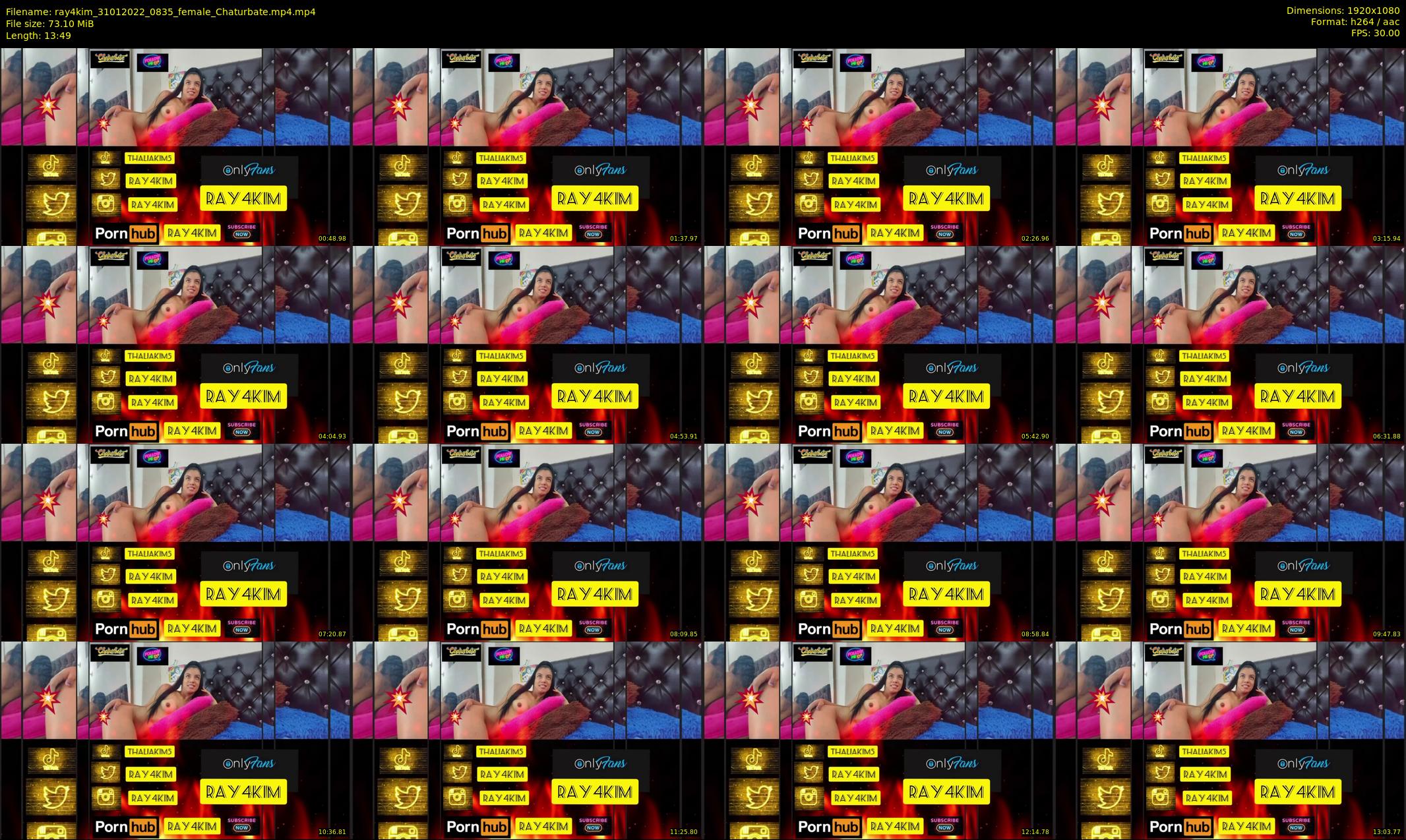 ray4kim — 14 minute Chaturbate couple cam show recording, 1080p, Jan 31, 2022
