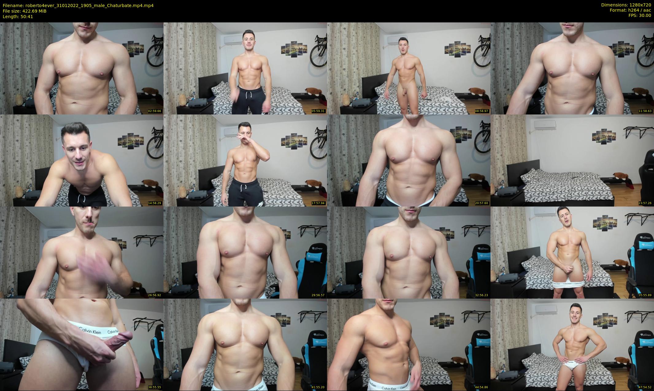 roberto4ever — 51 minute Chaturbate male cam show recording, 720p, Jan 31, 2022