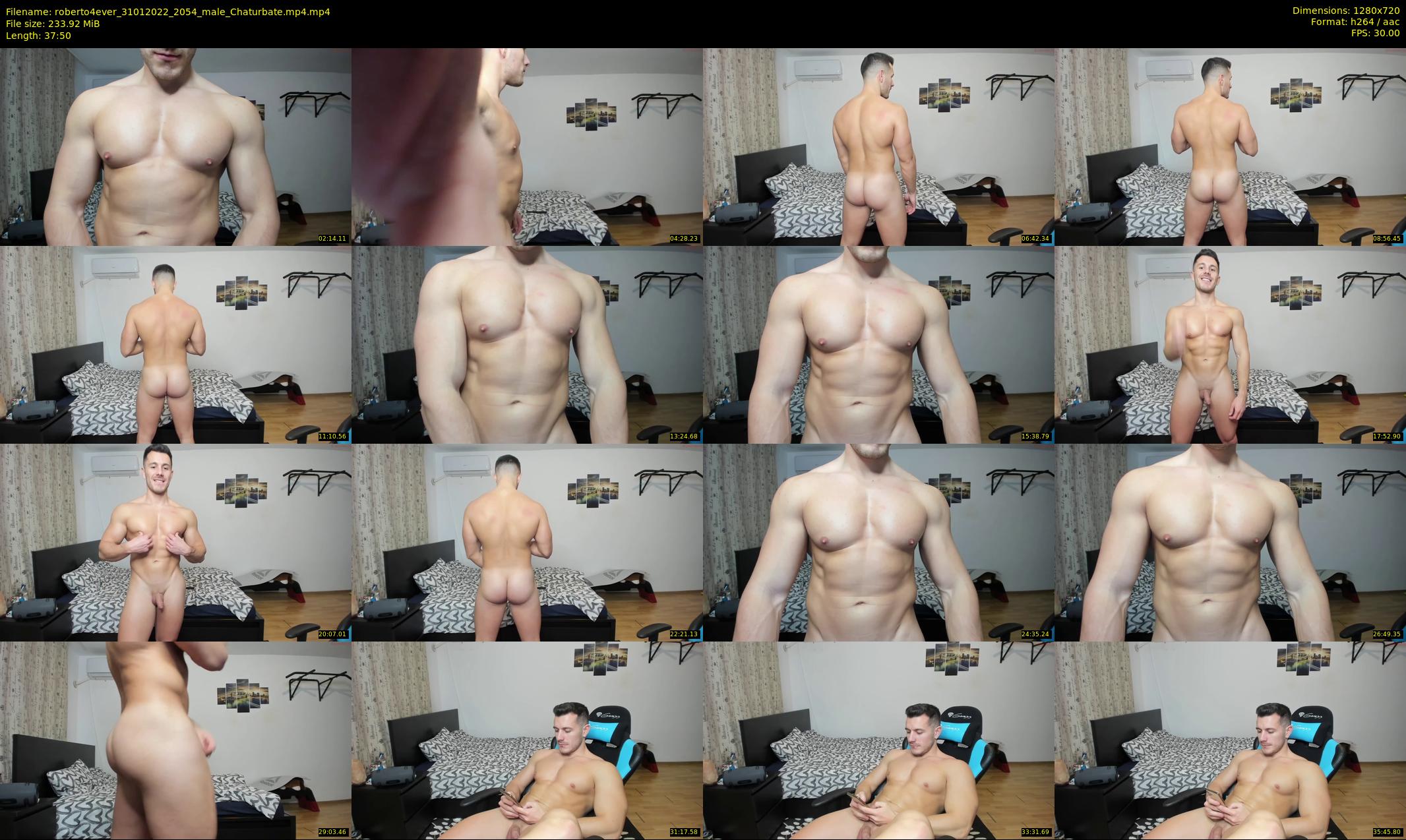 roberto4ever — 38 minute Chaturbate male cam show recording, 720p, Jan 31, 2022
