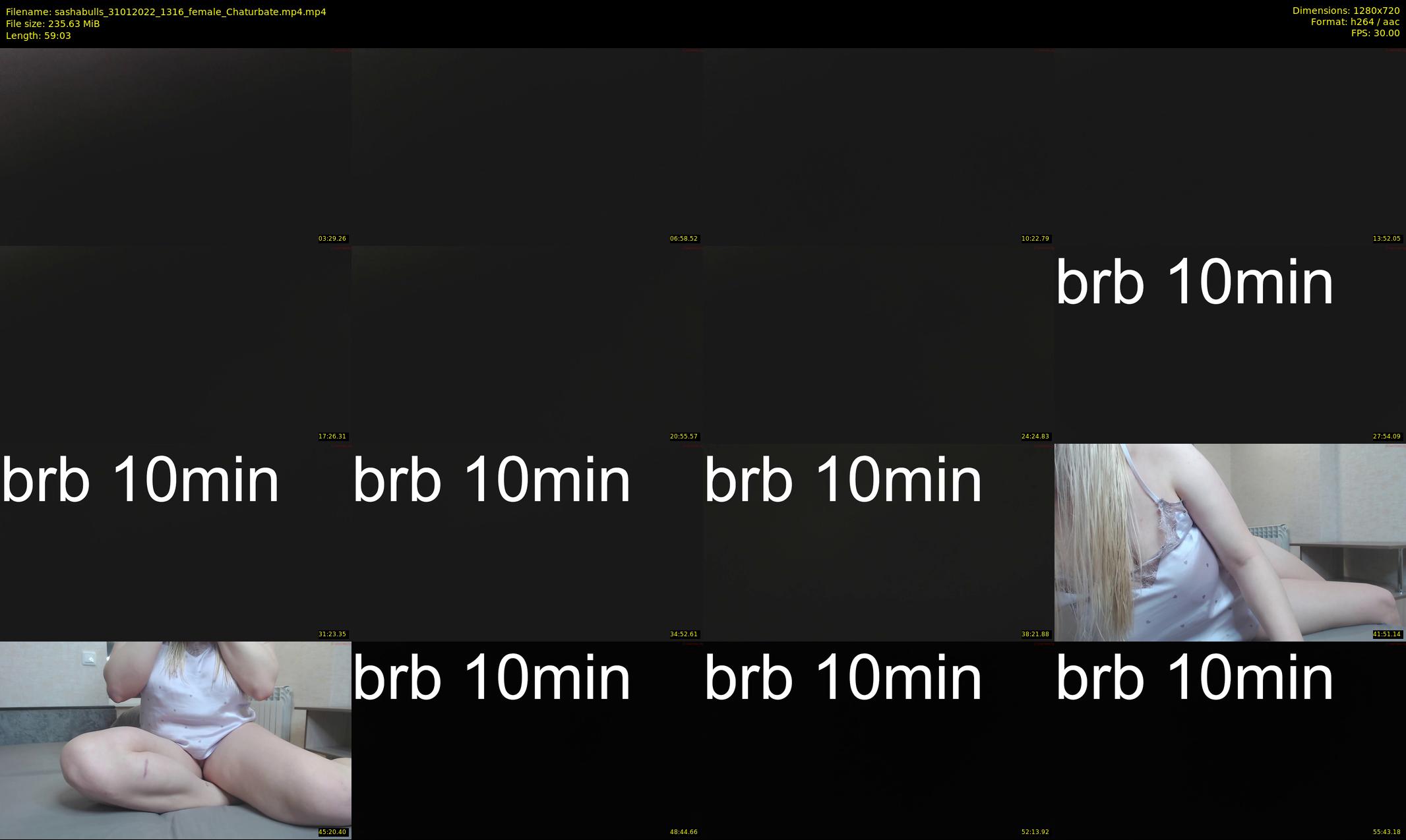 sashabulls — 60 minute Chaturbate couple cam show recording, 720p, Jan 31, 2022
