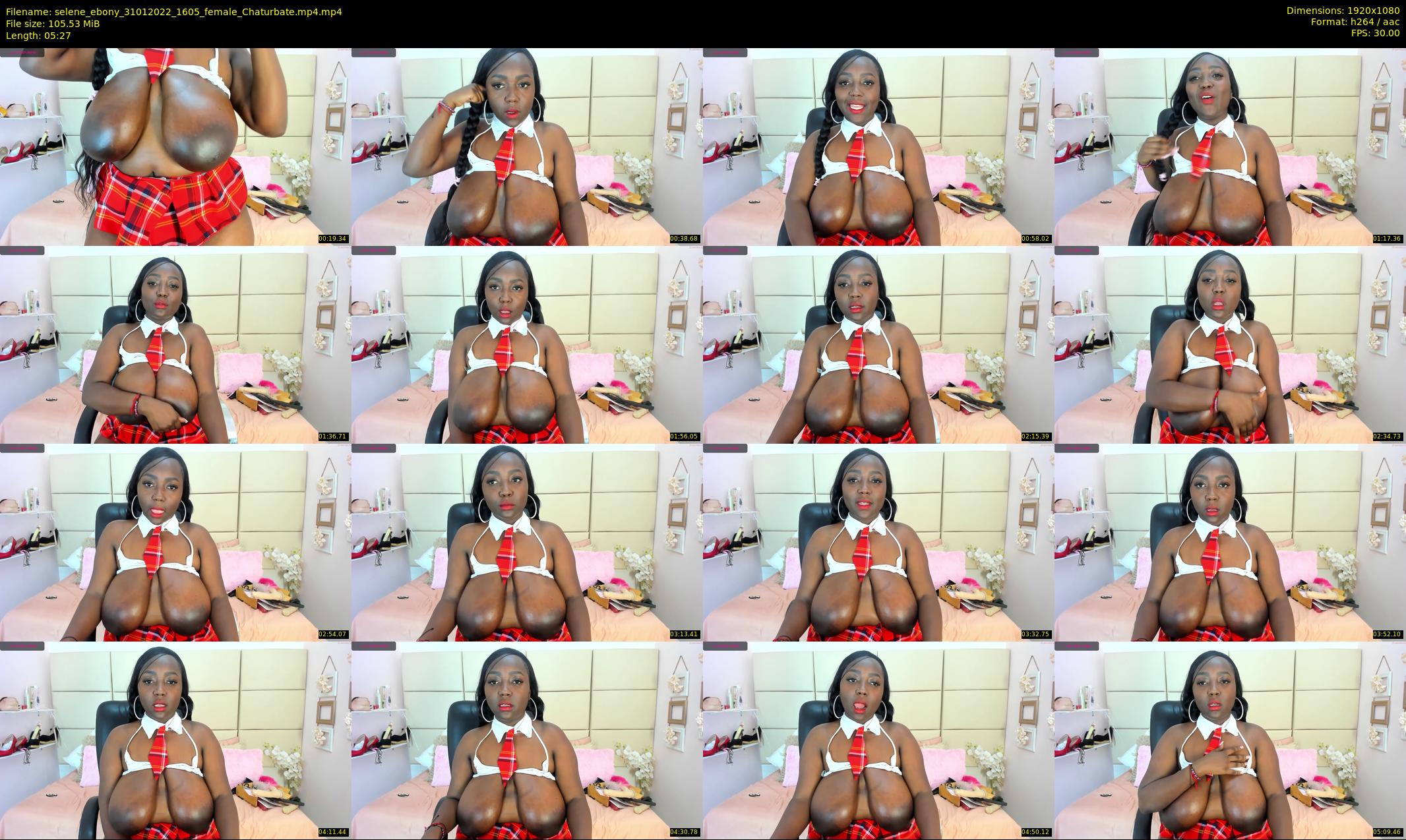 selene_ebony — 6 minute Chaturbate female cam show recording, 1080p, Jan 31, 2022