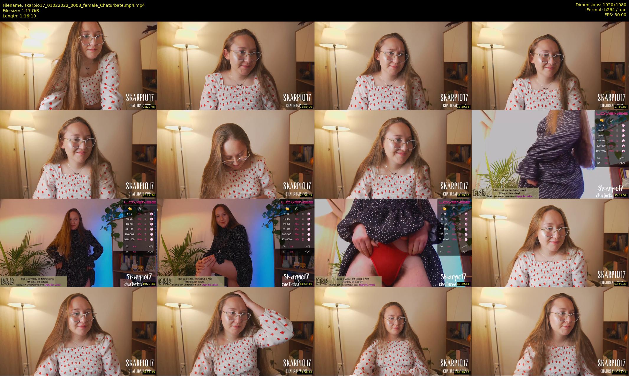 skarpio17 — 77 minute Chaturbate female cam show recording, 1080p, Feb 1, 2022