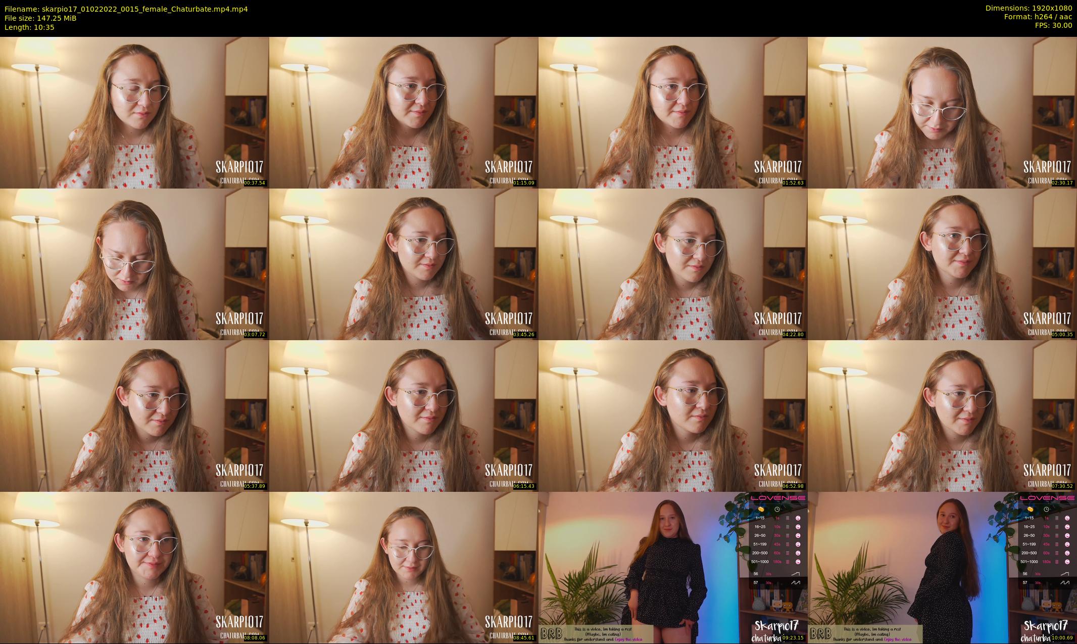 skarpio17 — 11 minute Chaturbate female cam show recording, 1080p, Feb 1, 2022
